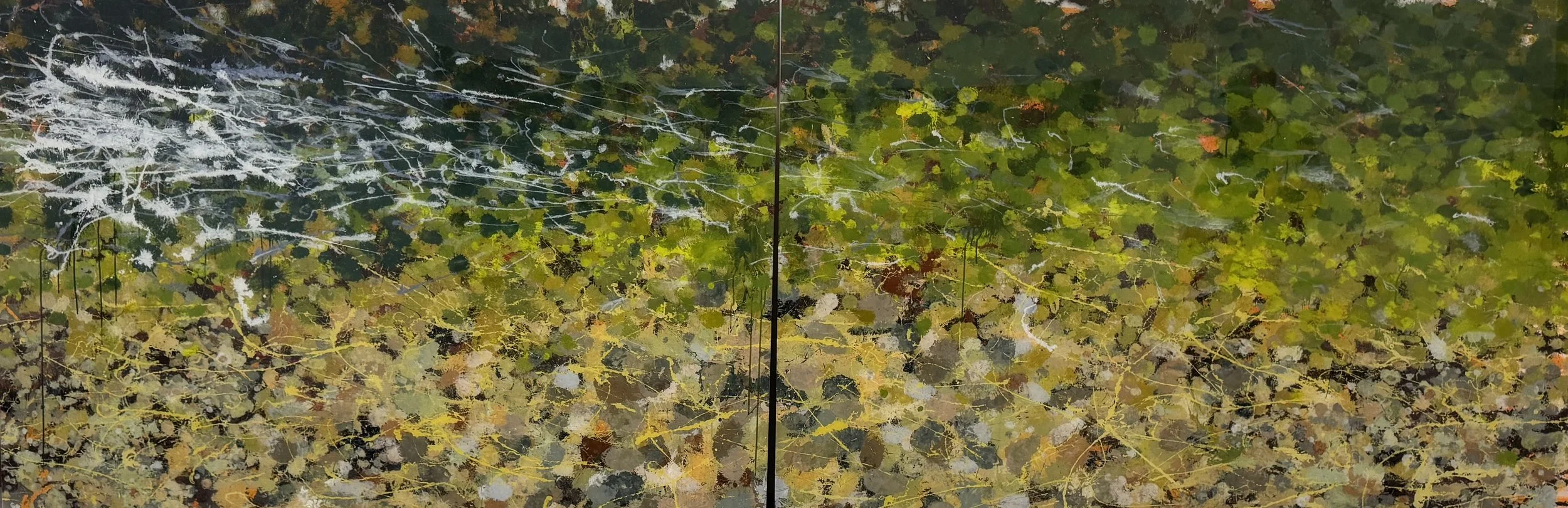 St. Regis River, MT (8/19/23), 2023
acrylic on polycarbonate
48 x 144 inches
signed, titled and dated verso	