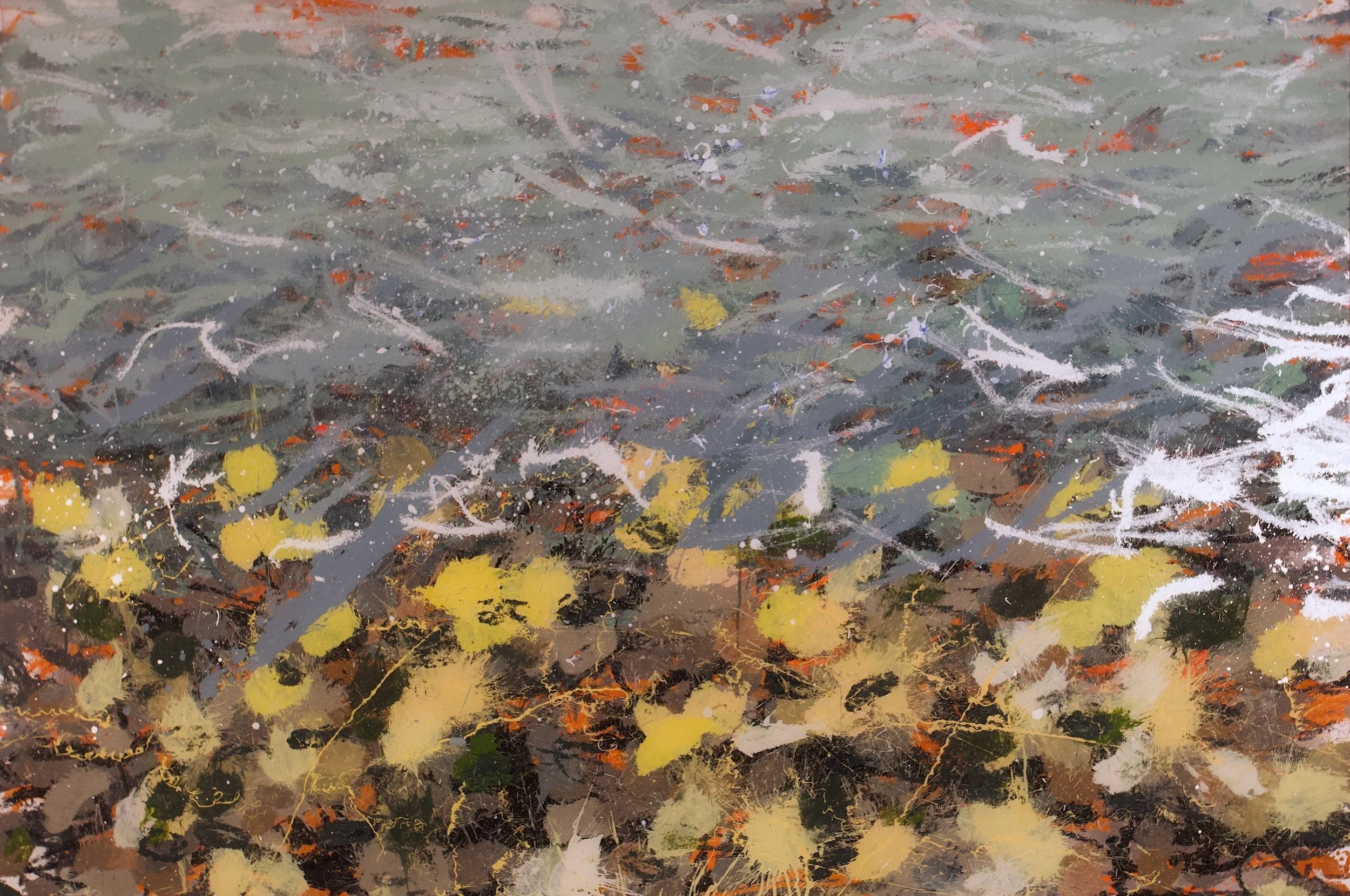 Sauk River, WA (9/20/24), 2024
acrylic on polycarbonate
48 x 72 inches
signed, titled and dated verso	