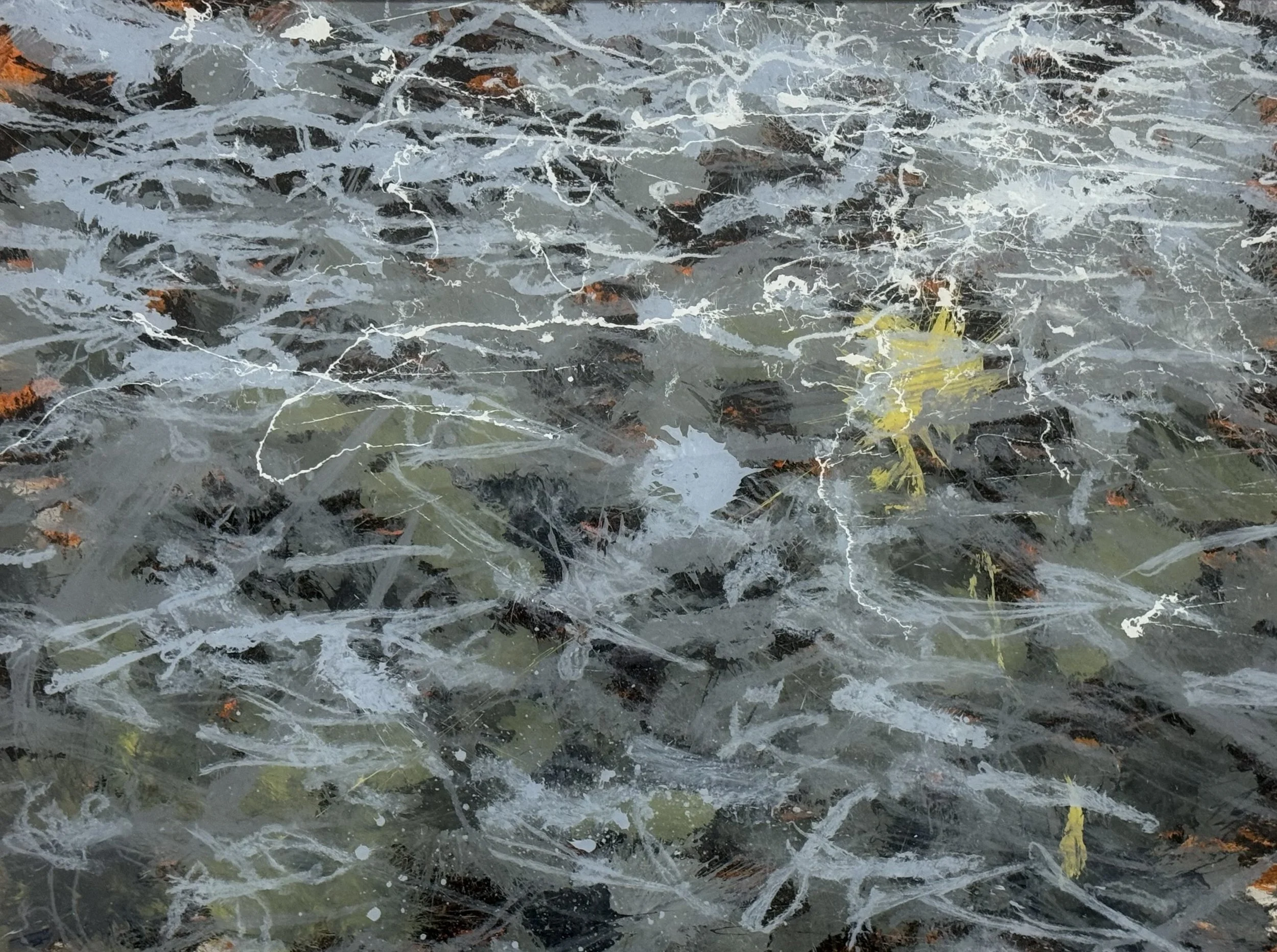 Dungeness River, WA (5/20/25), 2025
acrylic on polycarbonate
36 x 48 inches
signed, titled and dated verso	