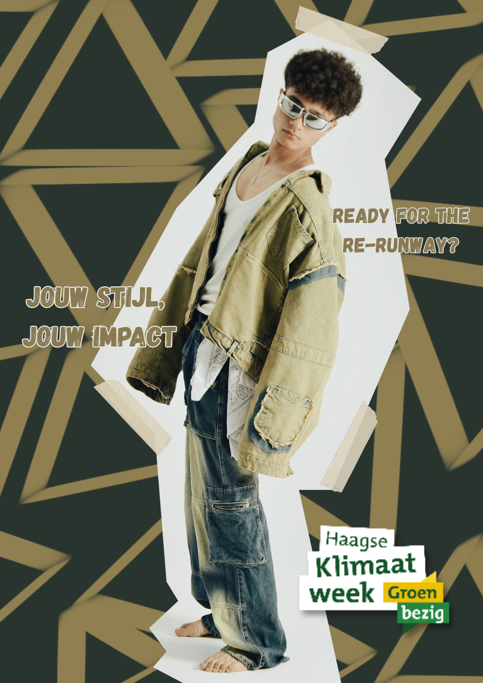 Conceptposter, ontwikkeld in opdracht van de Haagse Klimaatweek 2025.