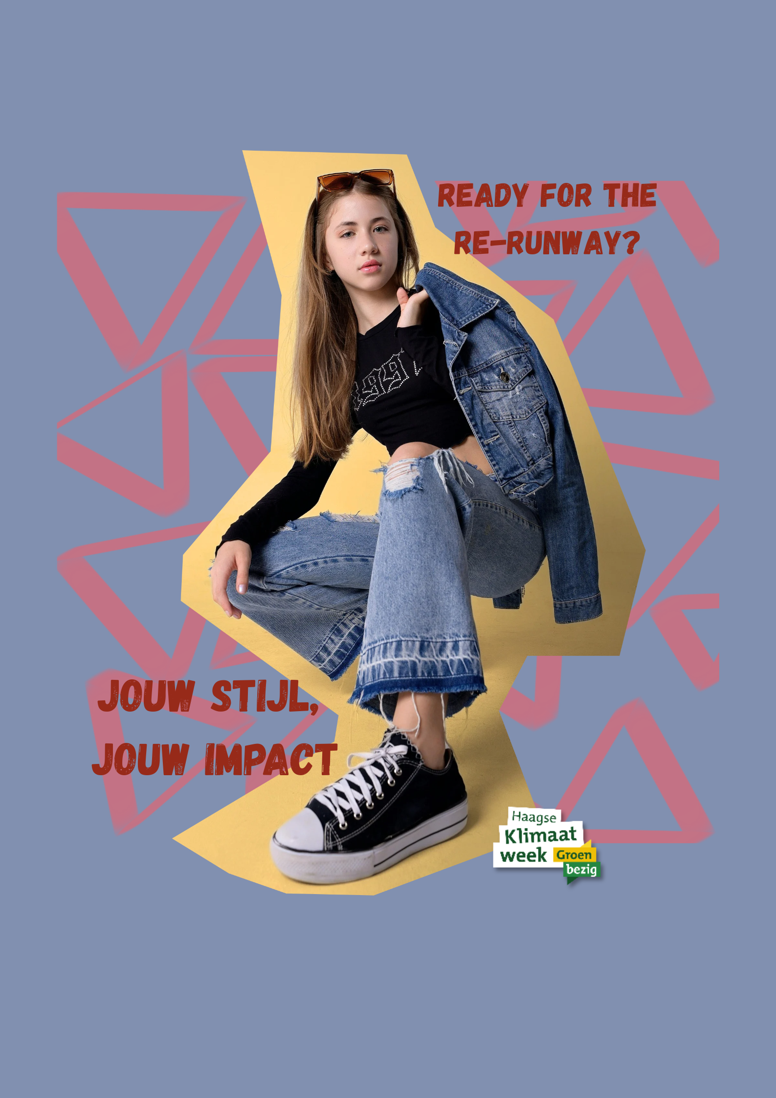 Conceptposter, ontwikkeld in opdracht van de Haagse Klimaatweek 2025.