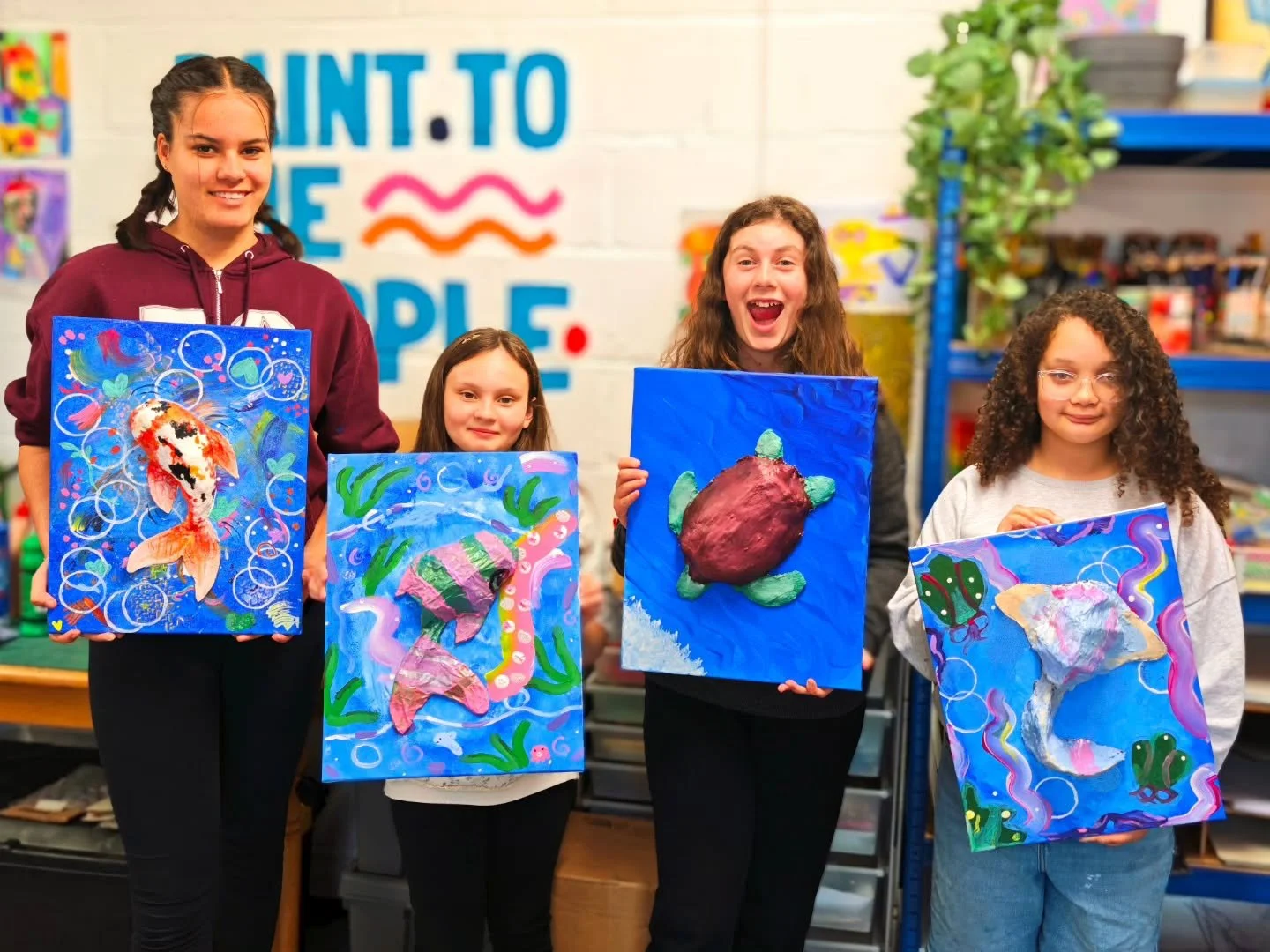SO SO proud of our 9-15 yr olds for doing such an amazing job on completing their Under The Sea project 🌊

In the first 2 weeks they learnt abstract painting then spent the following 4 weeks learning how to make the sculpture of their chosen sea cre