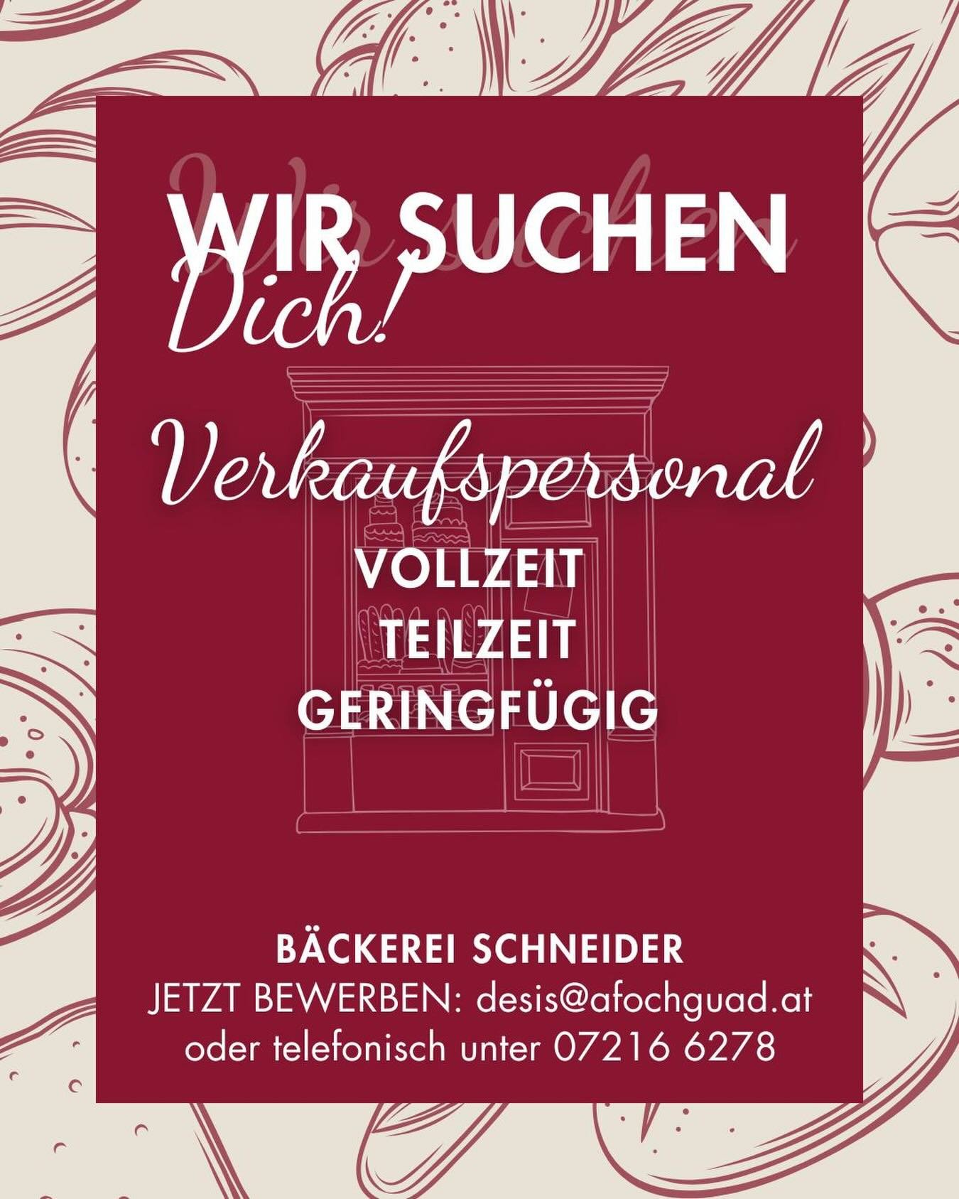 Wir wachsen und wachsen. 🌱
Und genau do kommst du ins Spiel.
Werde Teil unseres Teams und arbeite mit Menschen, die Zusammenhalt, Handwerk und
a guade Stimmung leben. 🤎
Egal ob Vollzeit, Teilzeit oder geringf&uuml;gig &ndash; wir freuen uns auf mot