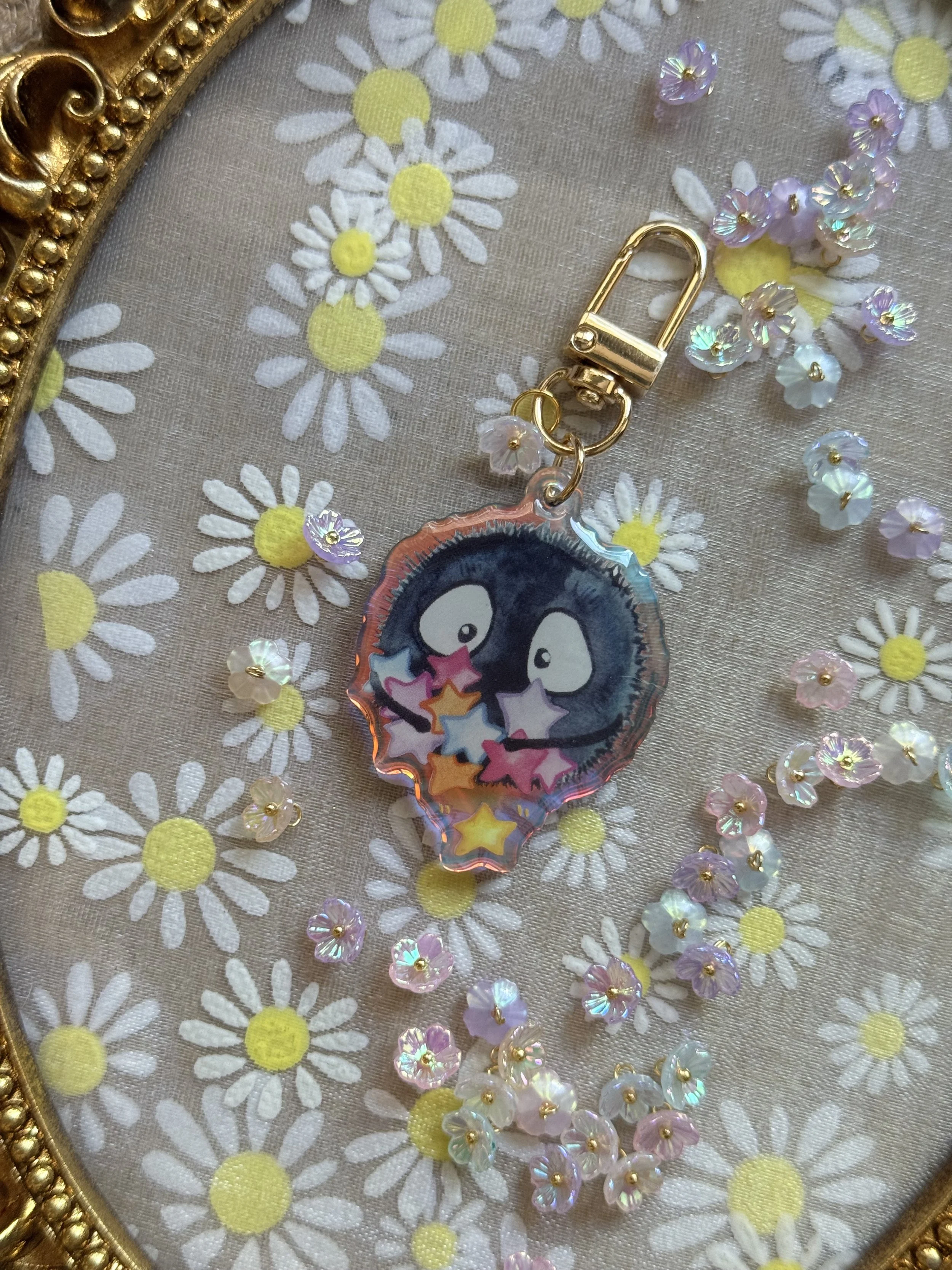 Susuwatari Holo-epoxy keychain