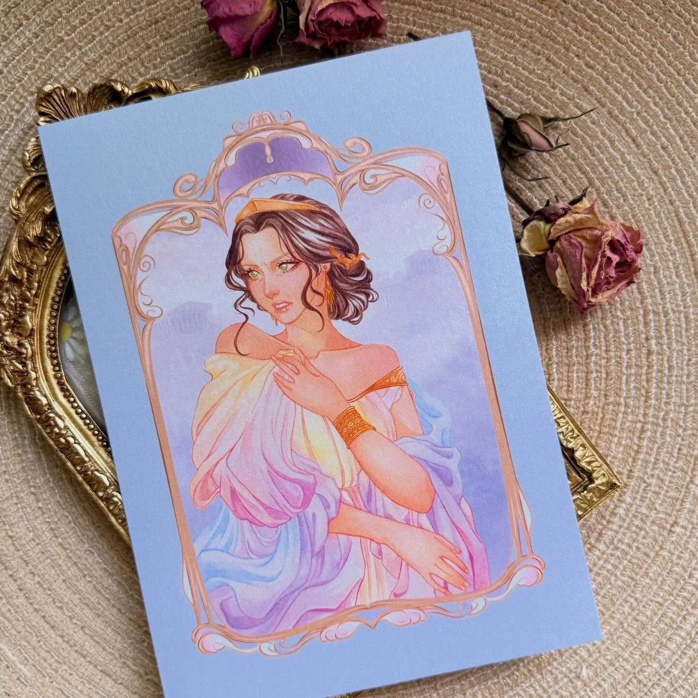 PRINTS AVAILABLE 
What can I say? Penelope is my queen and her voice in Epic is EVERYTHING. And honestly I listened to the musical over and over while painting &mdash; any excuse is good to justify the obsession &mdash; and now
HERE IS HEE PRINT 🩷🦋