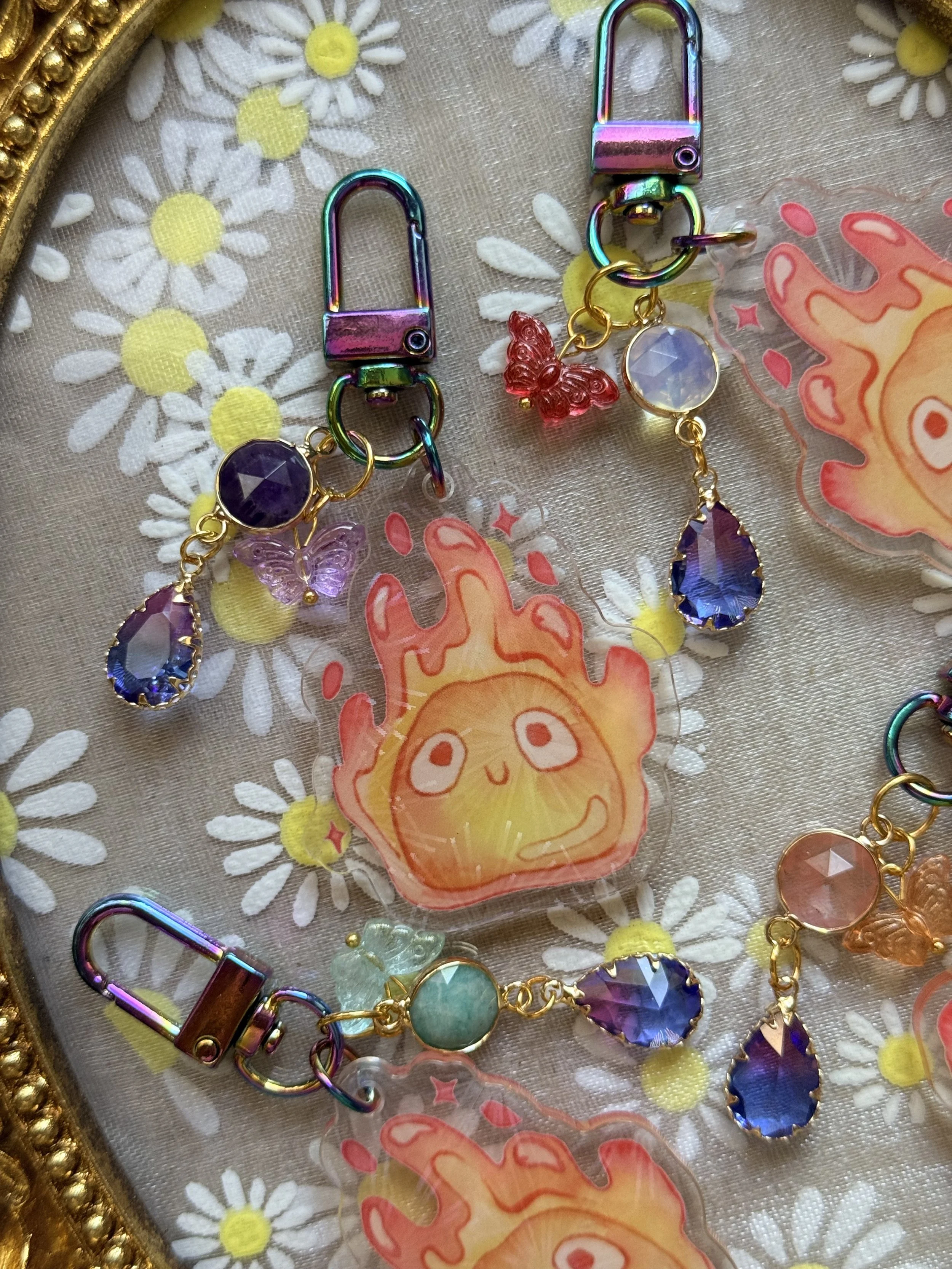 Calcifer Holo Keychain