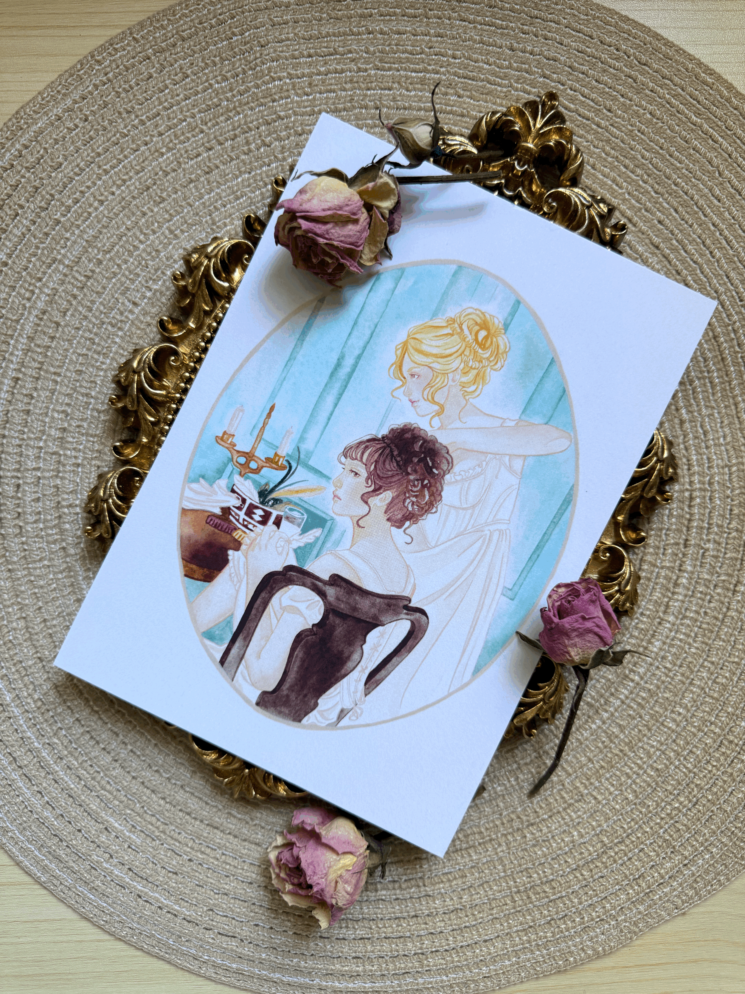 Bennet sisters Watercolor Print