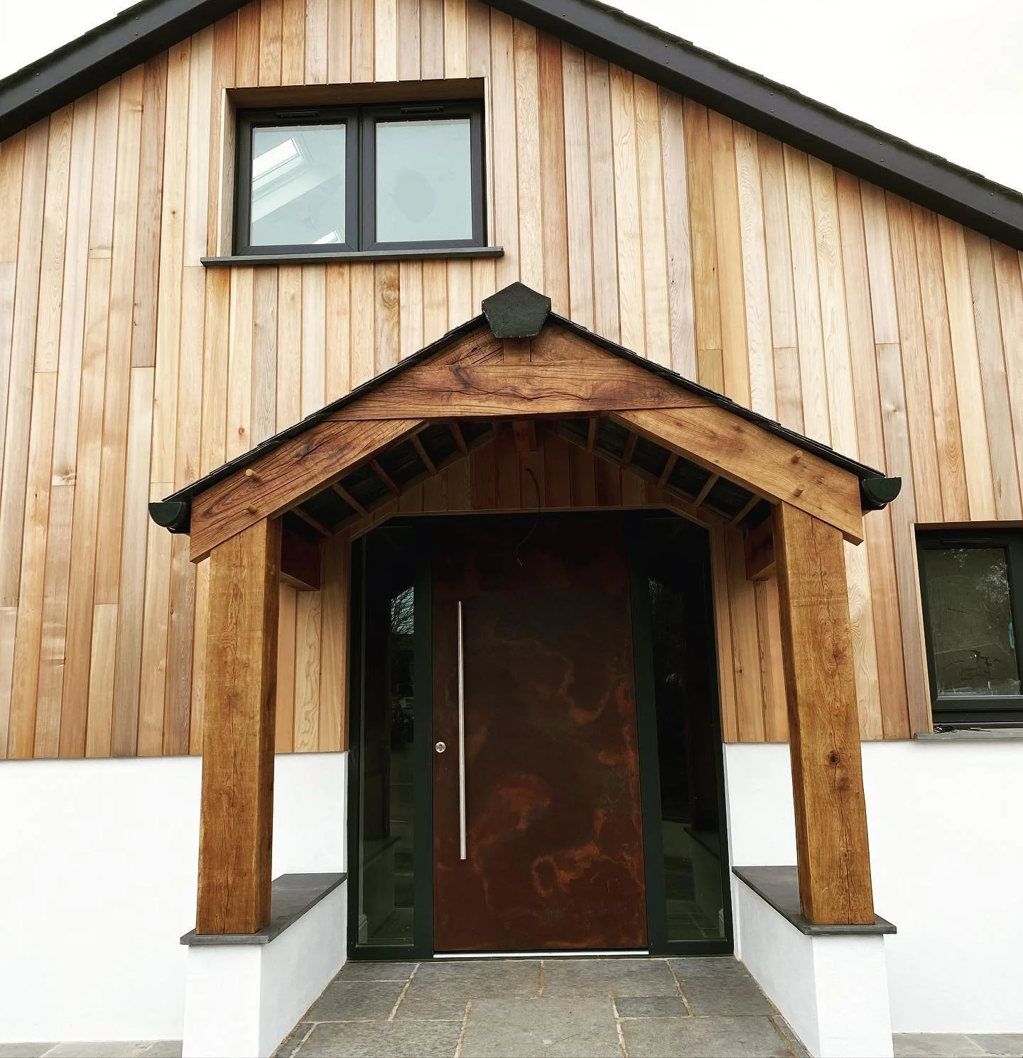 Porch Detail on a Home In Cornwall