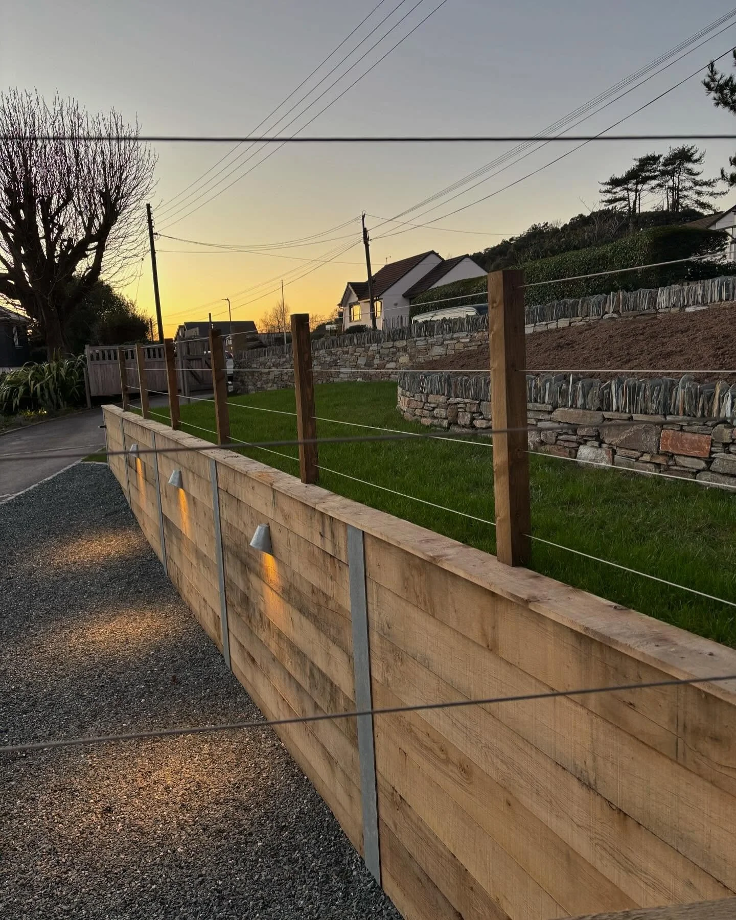 Big transformation to this recently completed job &hellip;.. We dug out the front garden for two extra parking spaces and removed the hedge and built this wall.