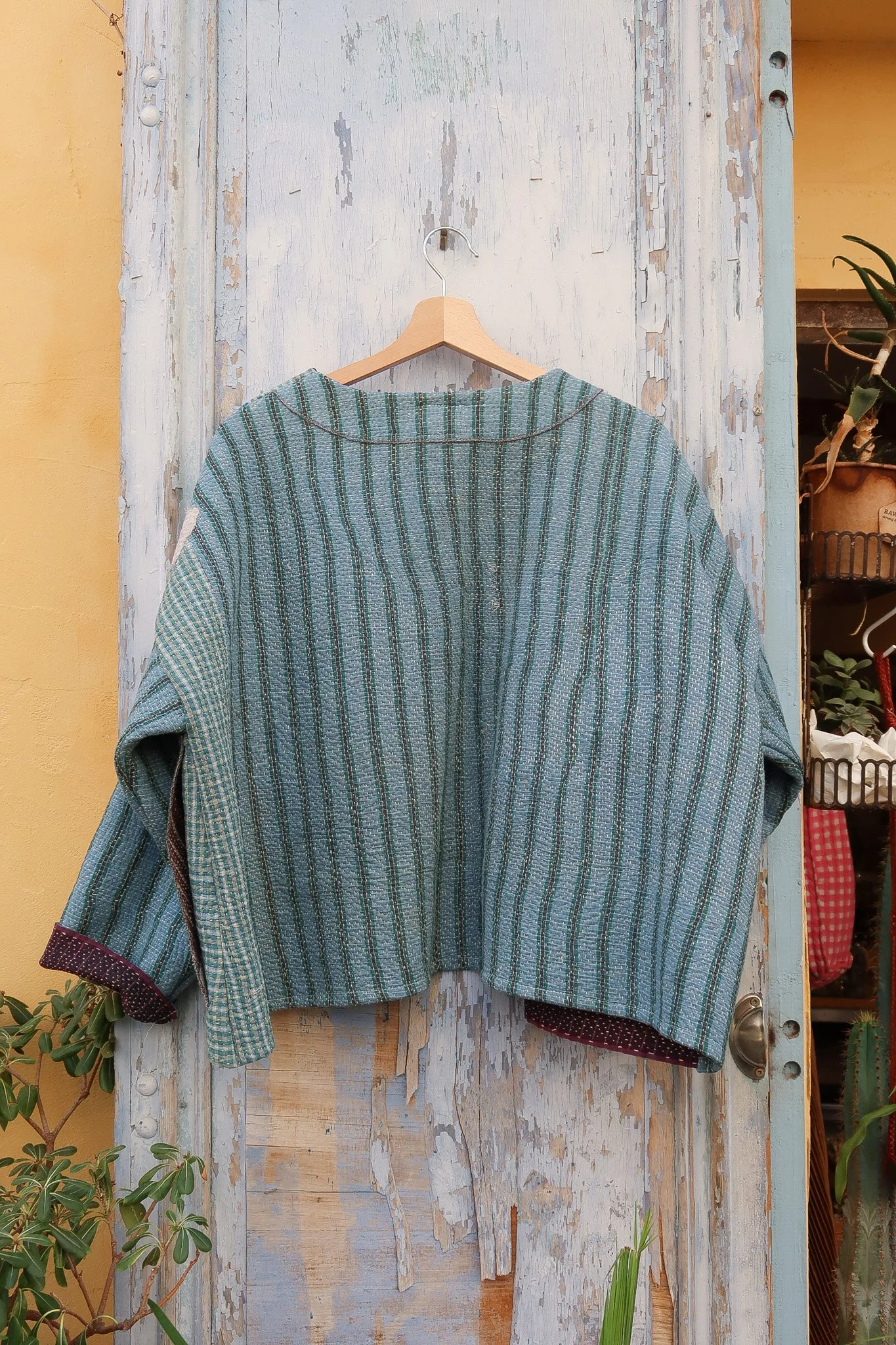 Veste ANNE - Tissu ancien indien - Birdsong 4.jpg