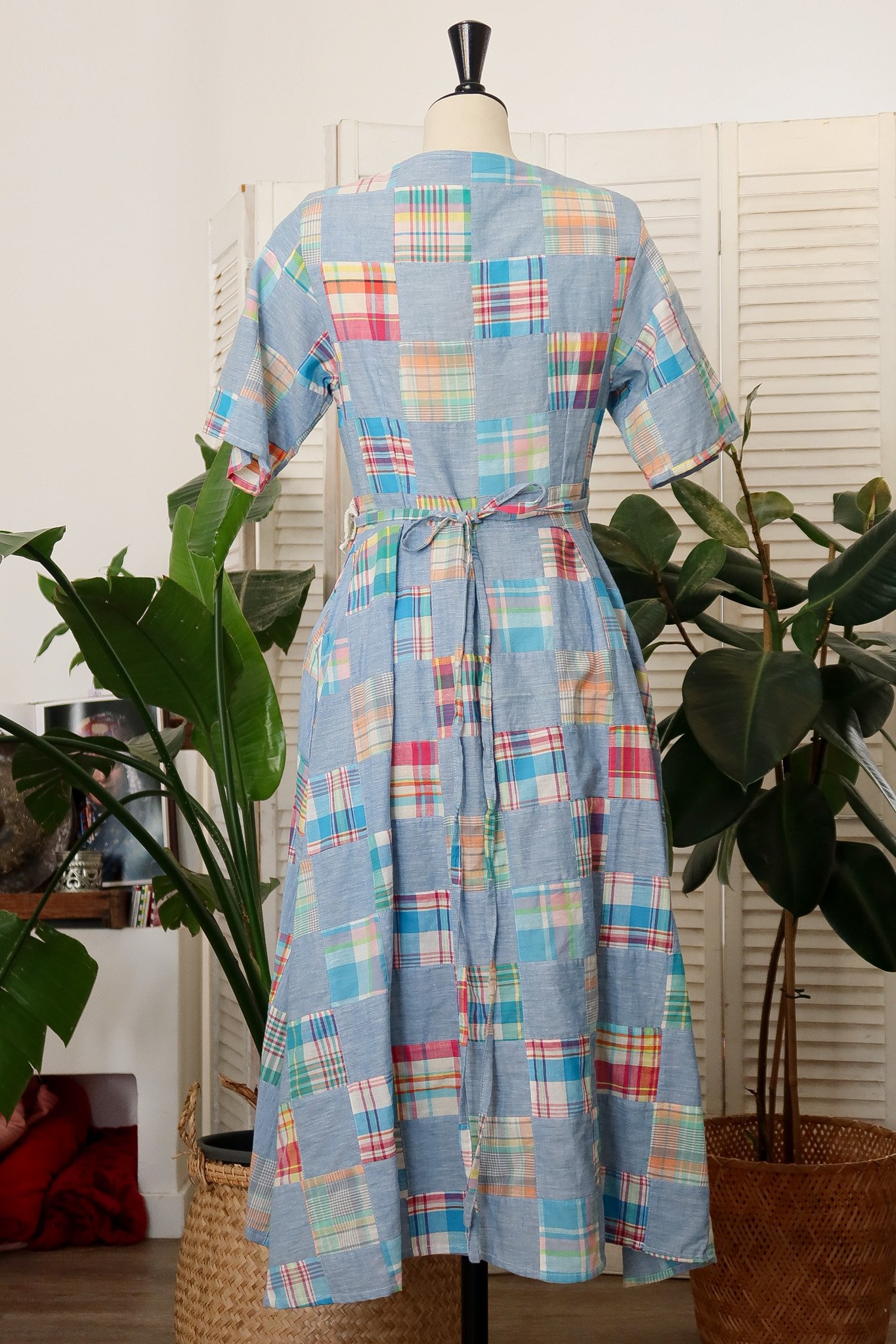 Robe BETINA coton madras et chambray Birdsong 4.jpg