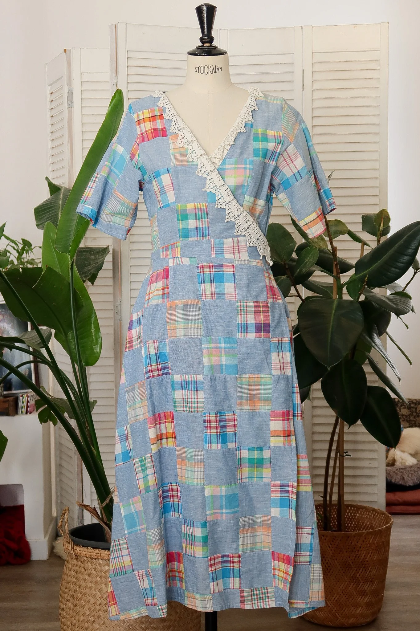 Robe BETINA coton madras et chambray Birdsong 1.jpg