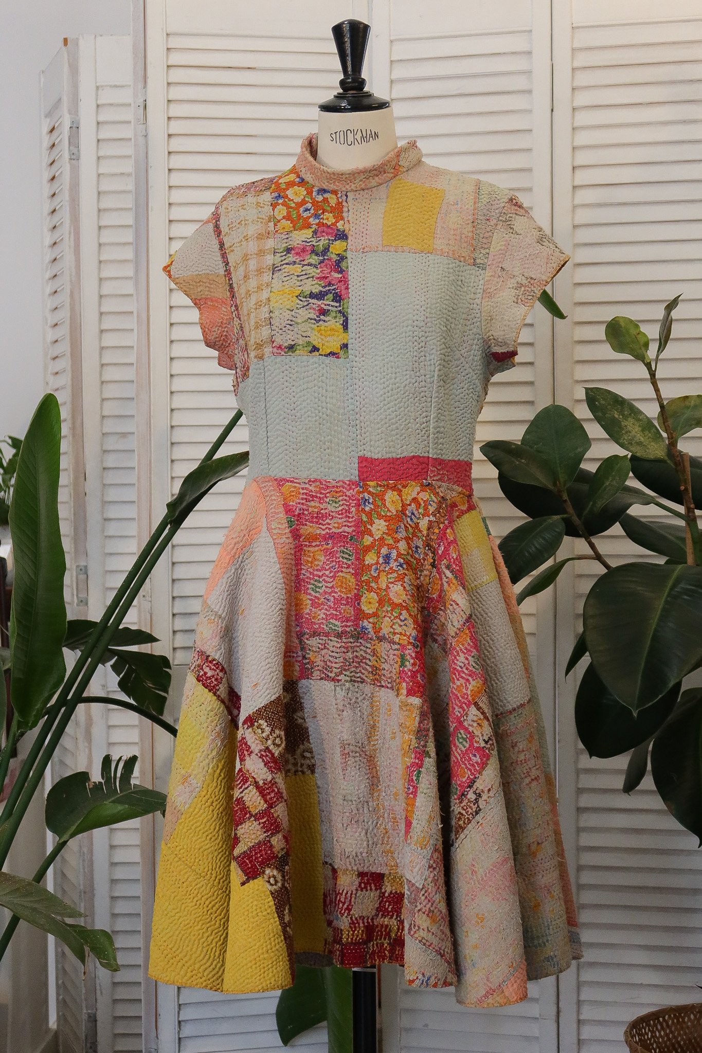 Robe volantée Paula en kantha