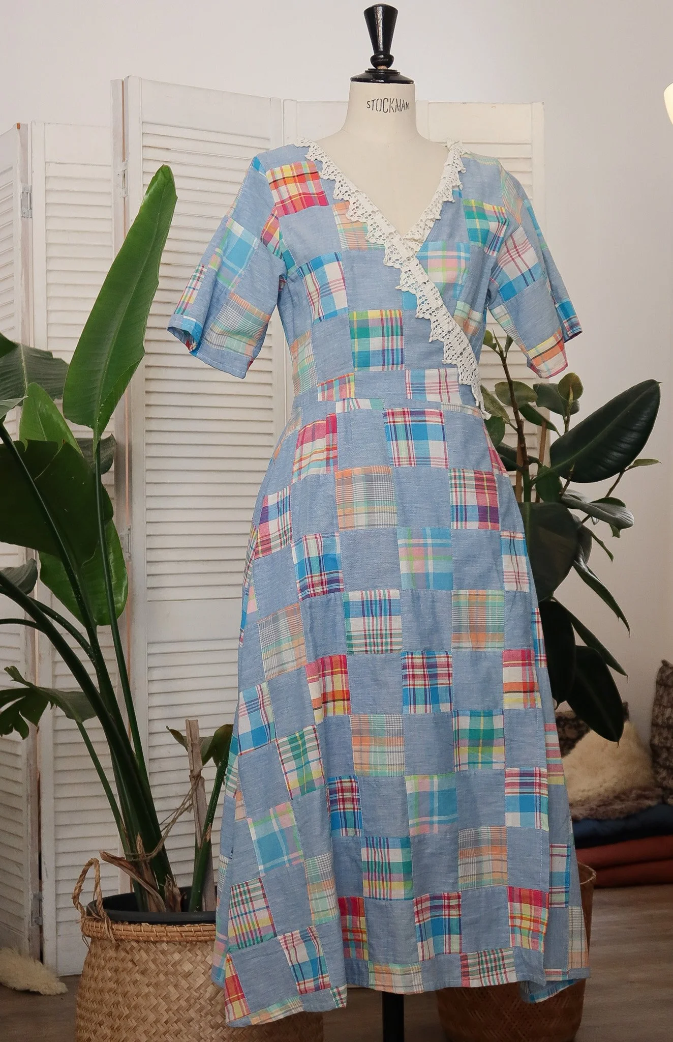 Robe cache-cœur Bettina