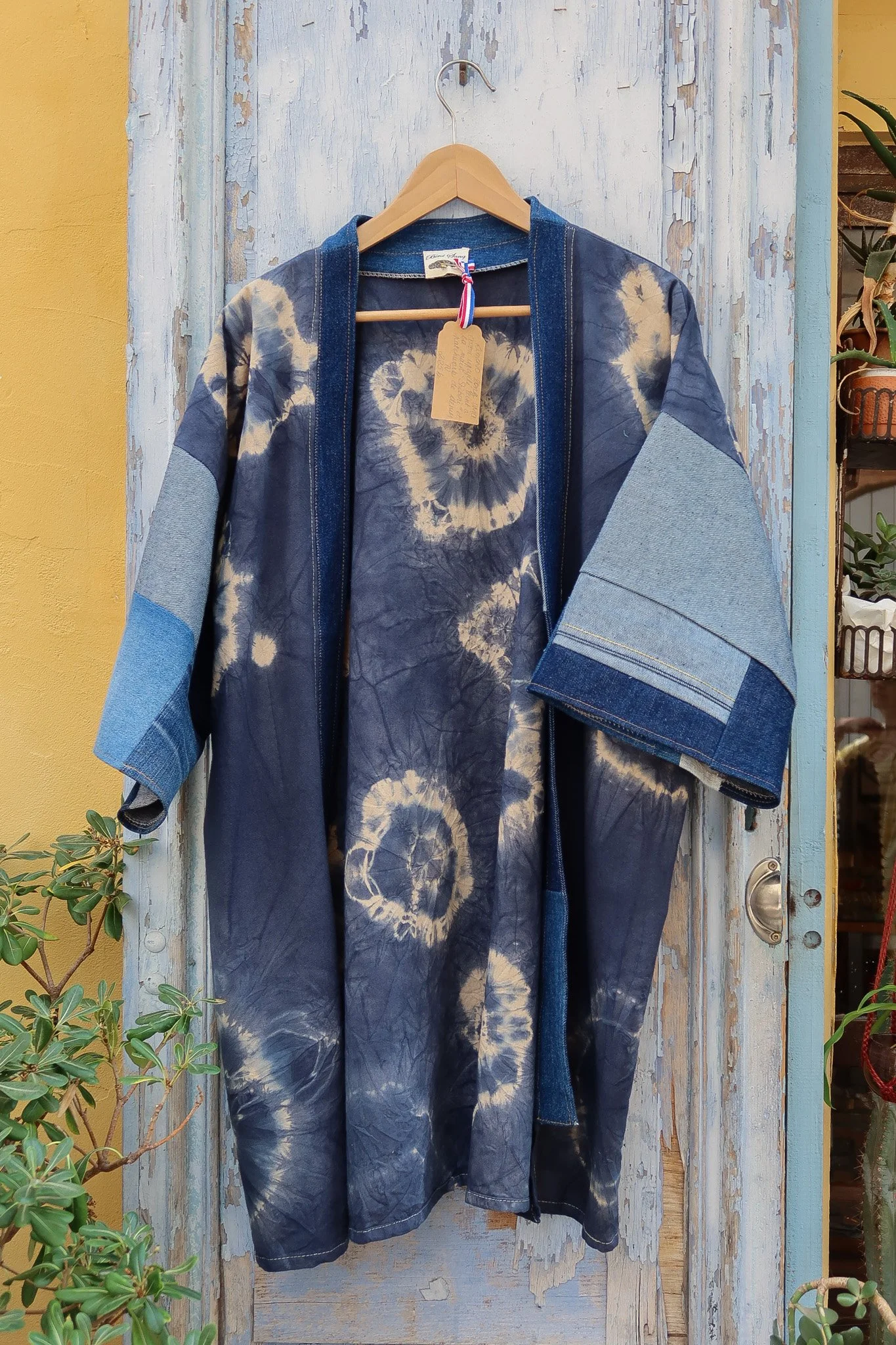 Kimono long UMA Shibori - Birdsong 1.jpg