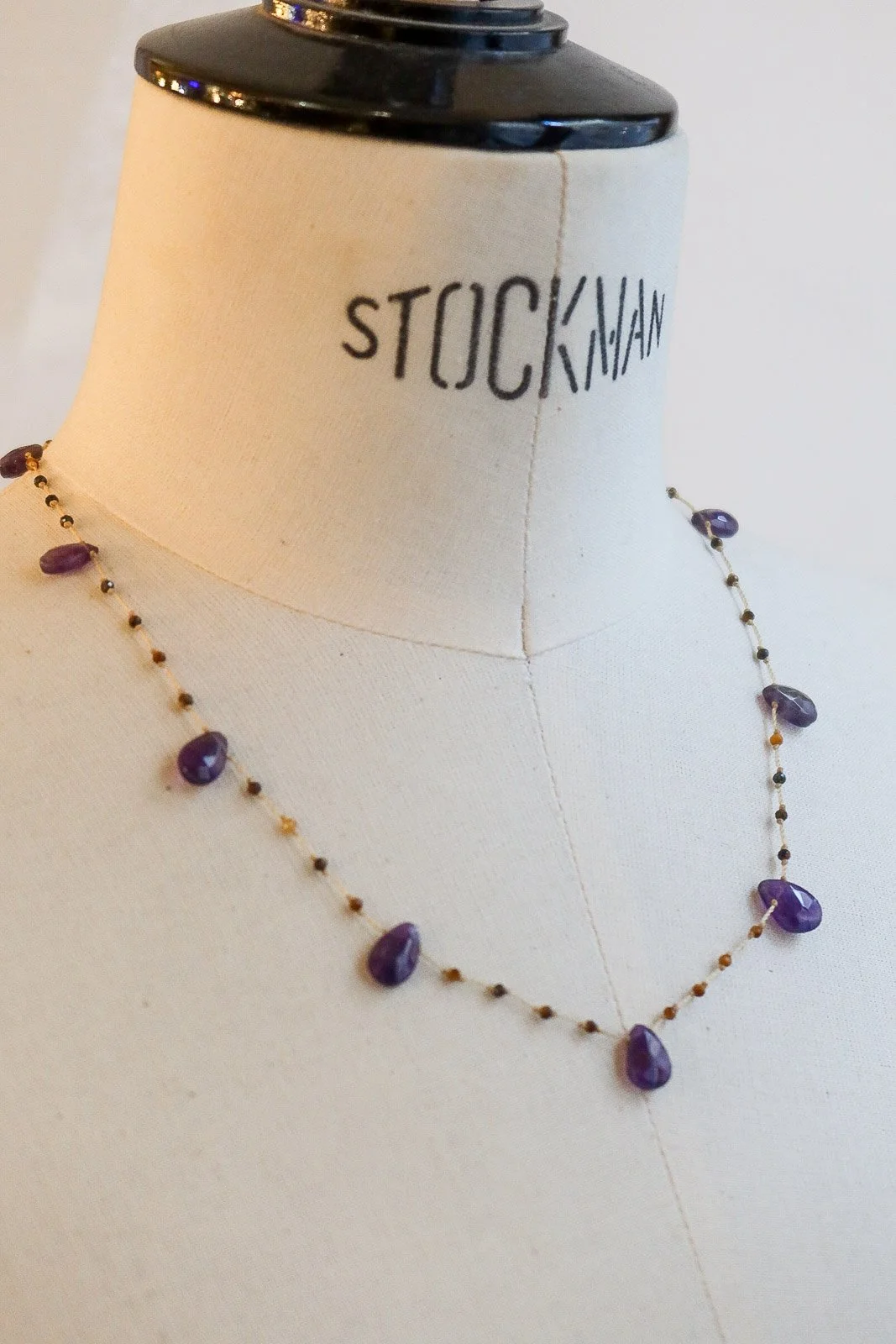 Collier "gouttes multi" en améthyste