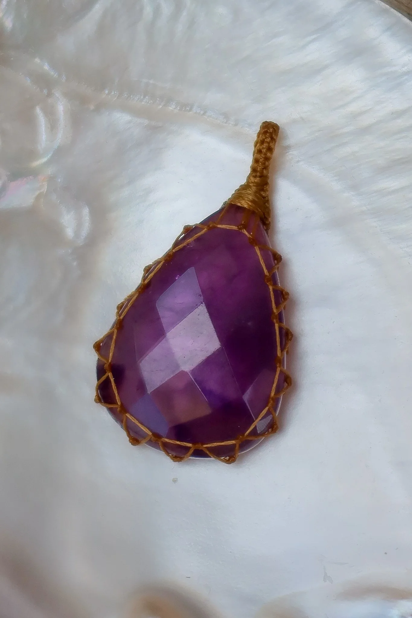 Pendentif talisman améthyste