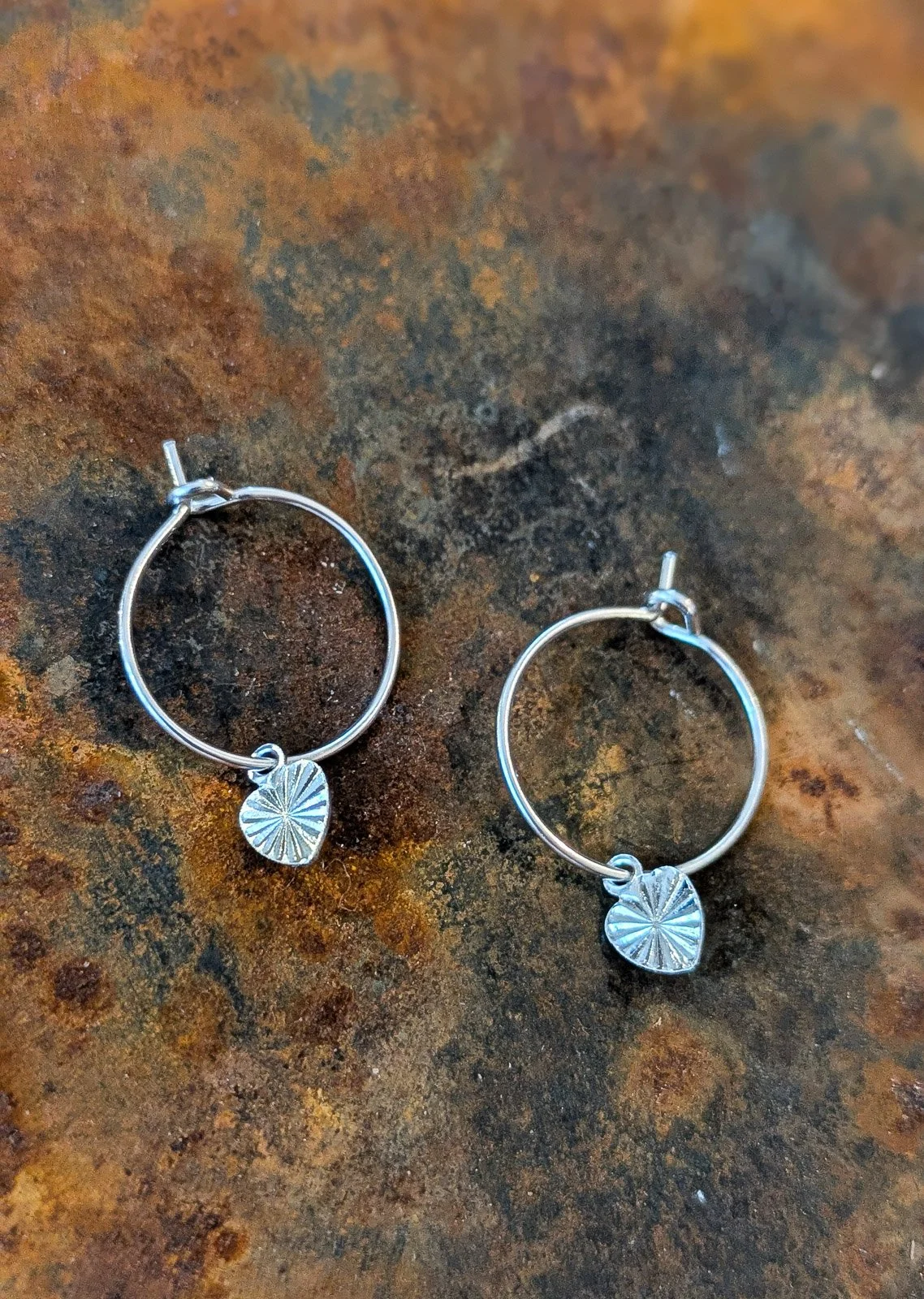 Anneaux cœur – Plaqué or & plaqué argent