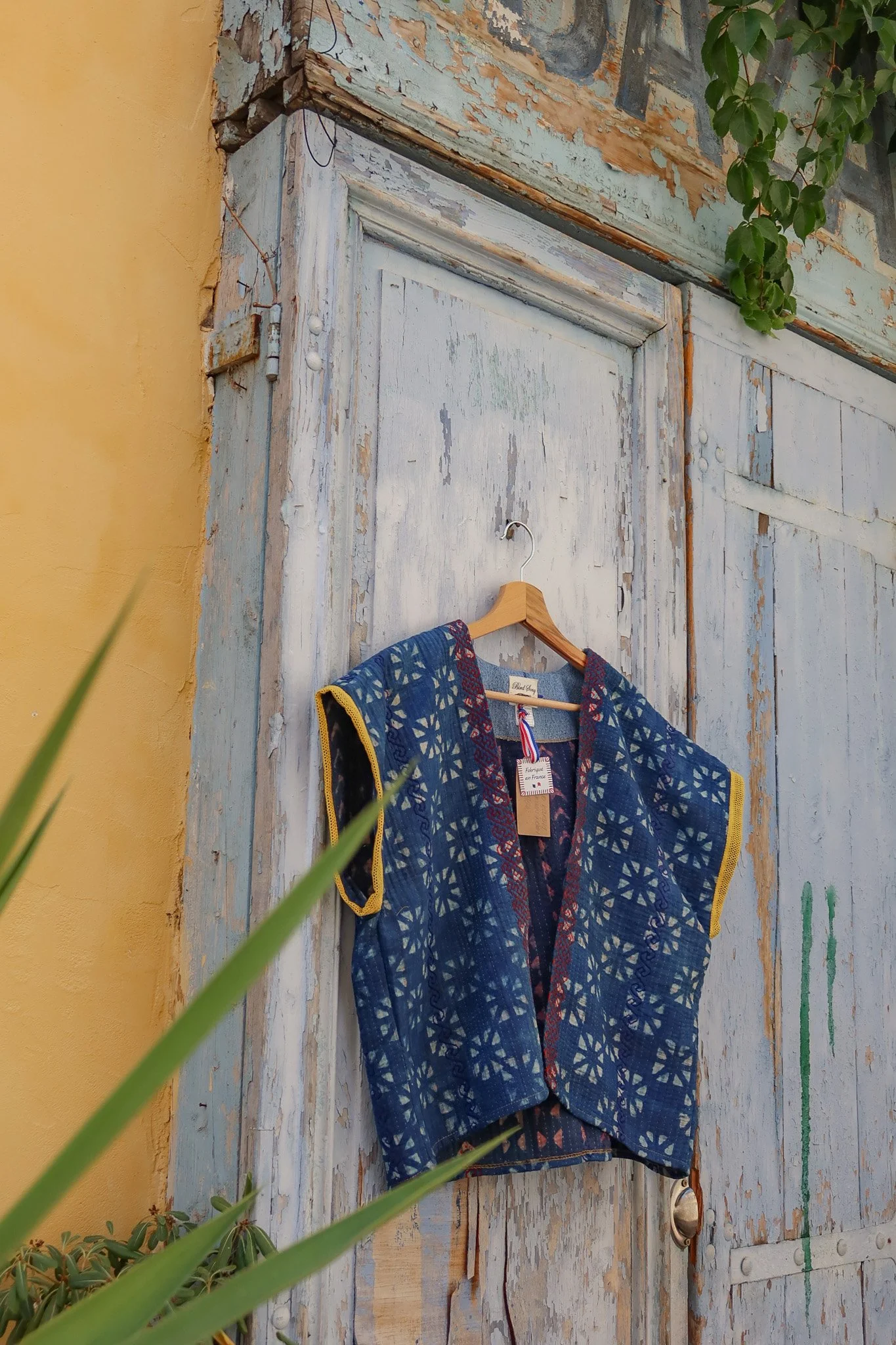 Gilet Kantha sans manches