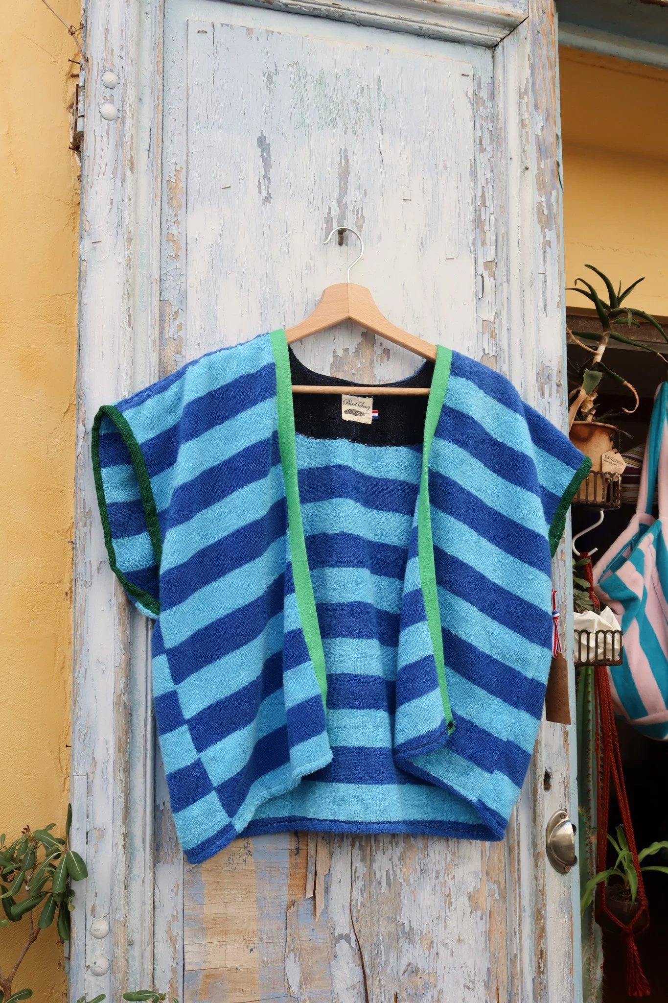 Gilet éponge et galon ancien 100% coton - Birdsong 1.jpg