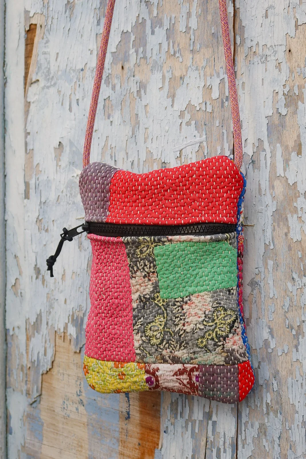 Pochette téléphone tissu indien