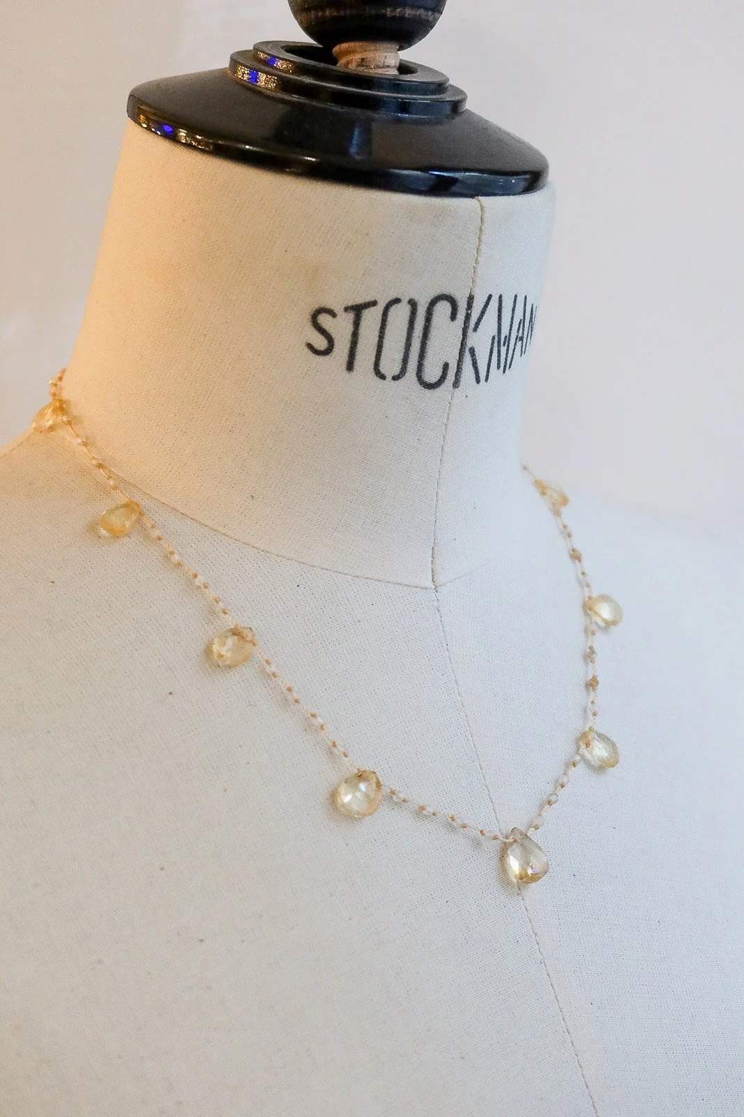 Collier "gouttes multi" en citrine