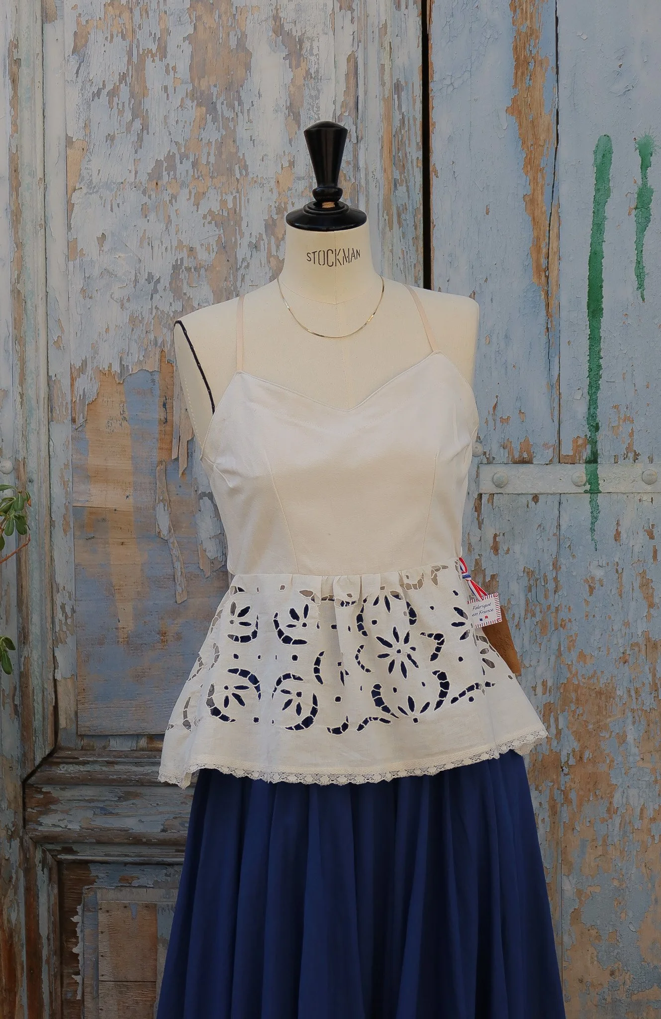 Top CAROLINE - Tissu brodé upcyling 1.jpg