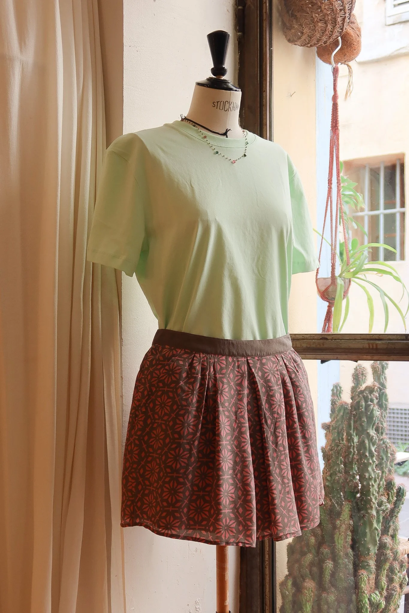 Jupe Origami 100% soie