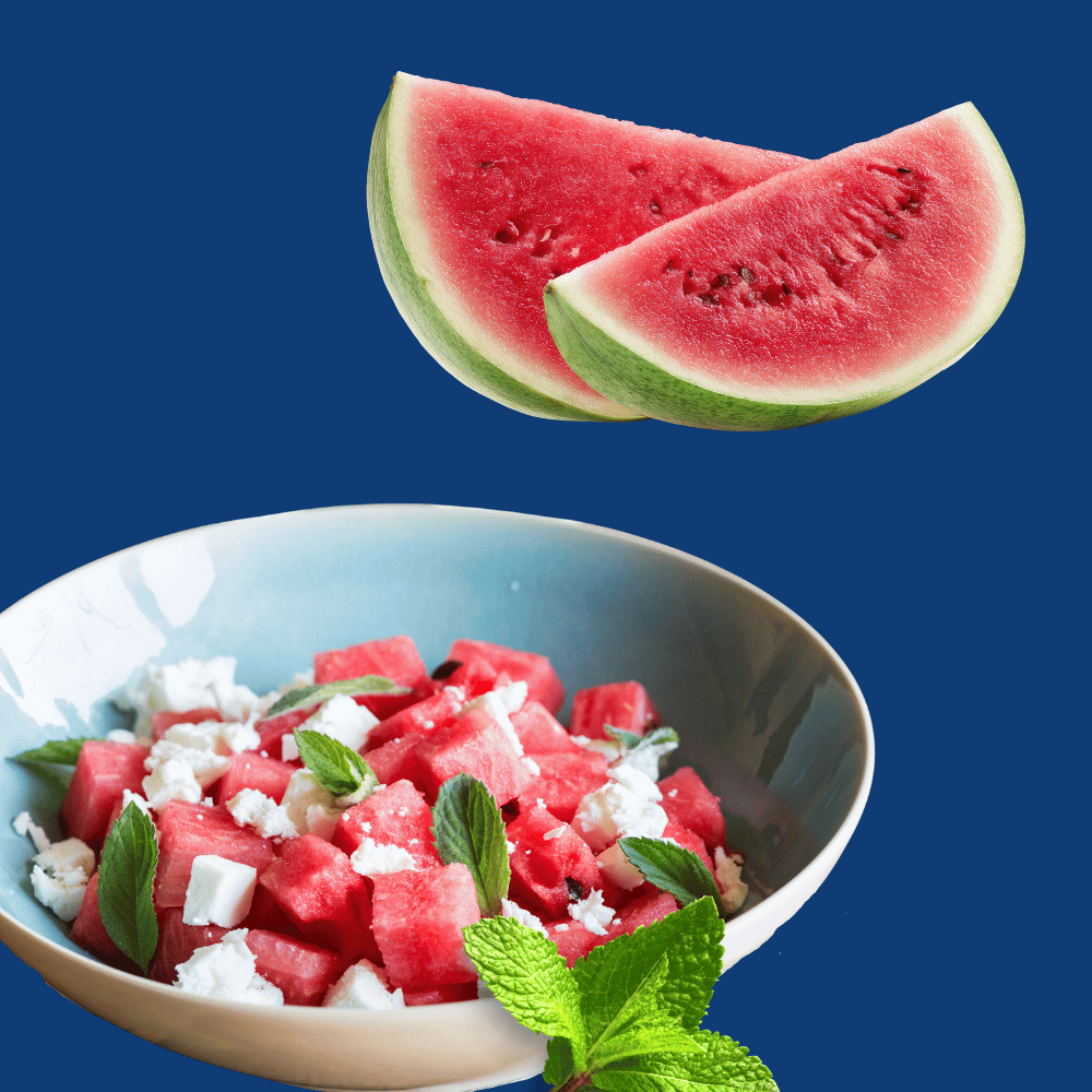 Wassermelonen-Salat mit Feta &amp; Minze