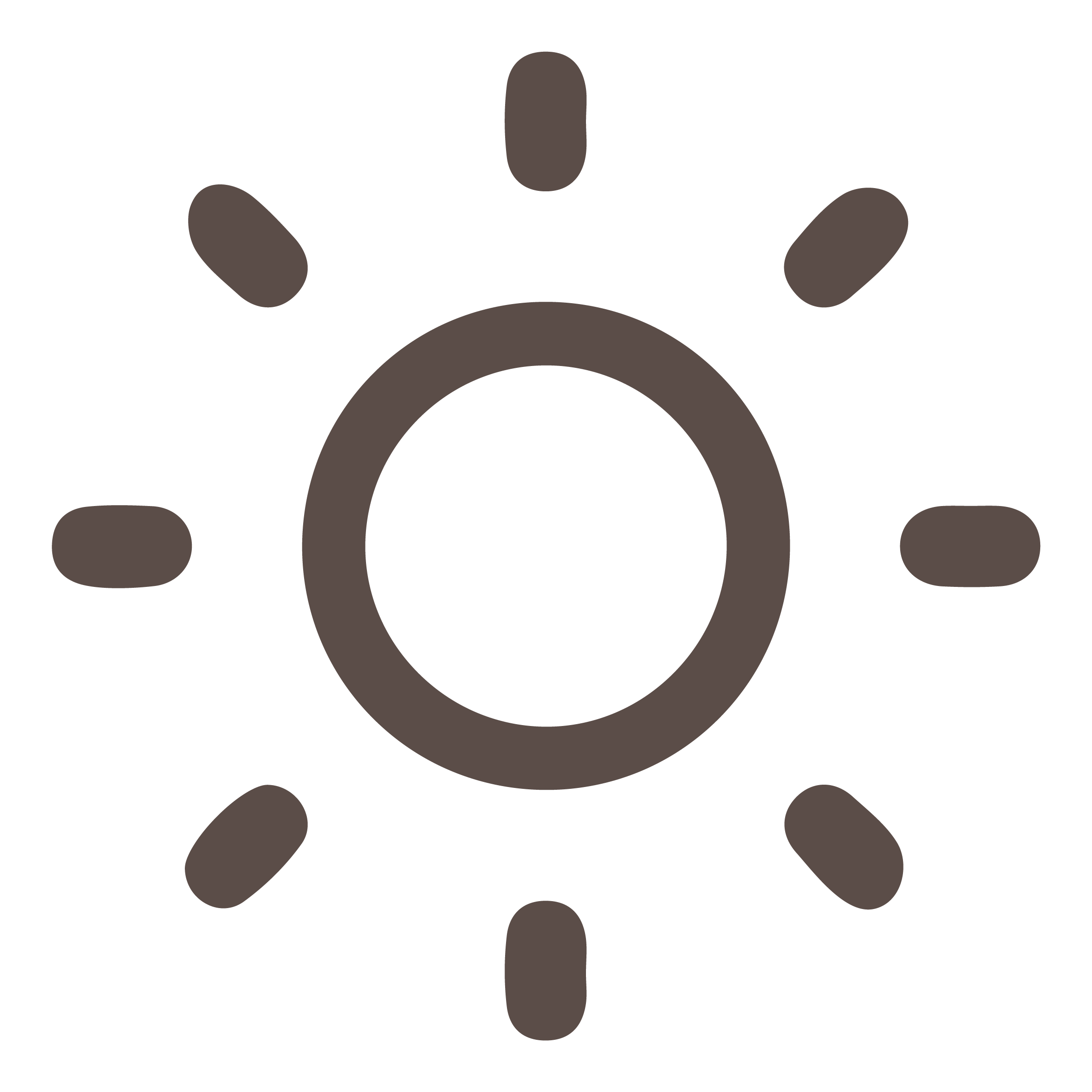 Icon of a light switch with a circle around it and small lines radiating outward.