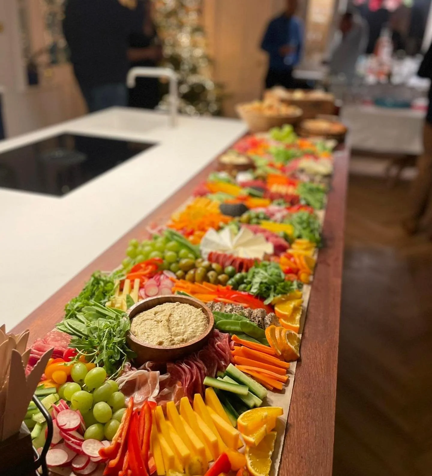 What an Event!🤤 Grazing, Canap&eacute;s and bar service provided for this Festive get together - Check out the grazing table! 🥒(Of course there are some of homemade sausage rolls too 🐽)