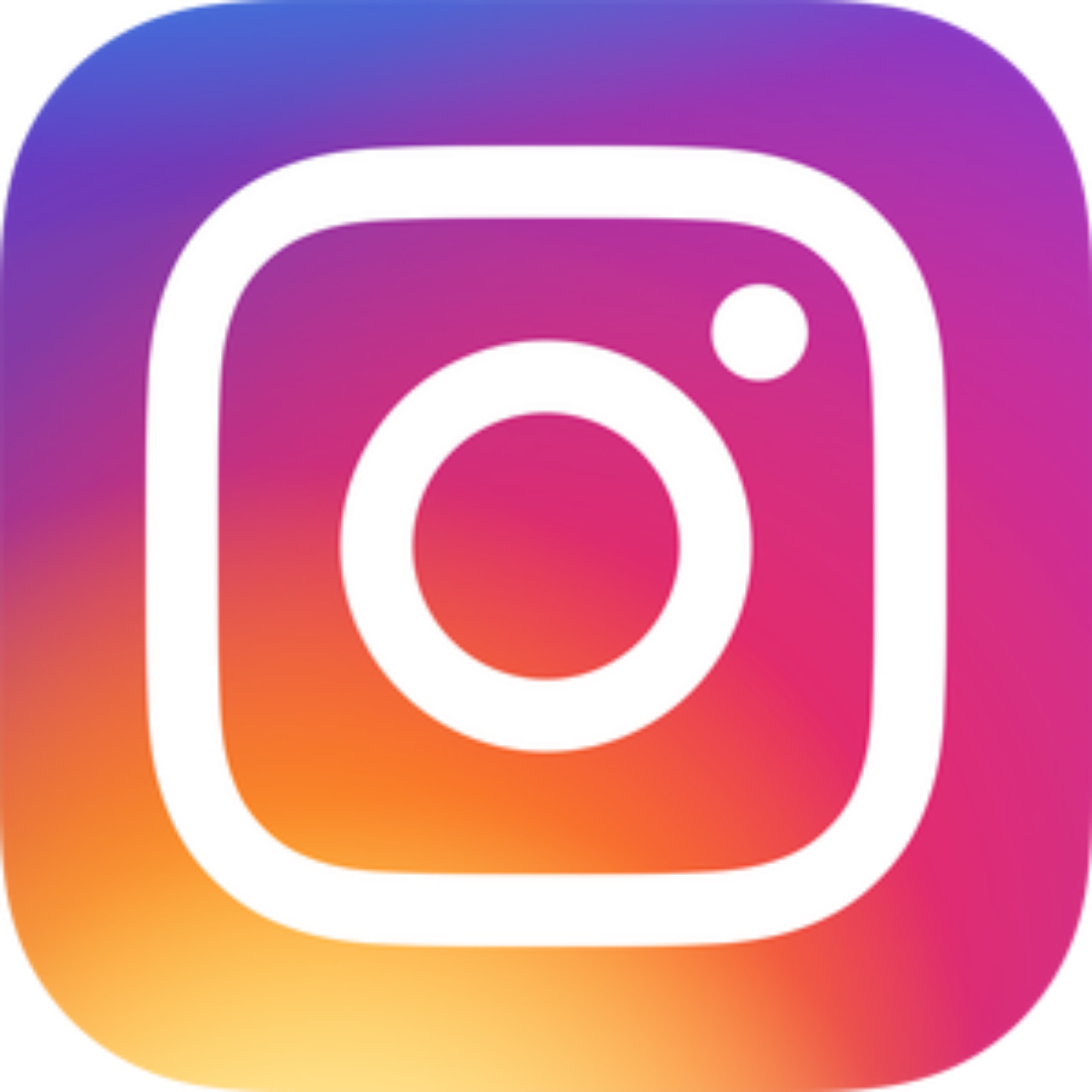 Instagram logo with a colorful gradient background