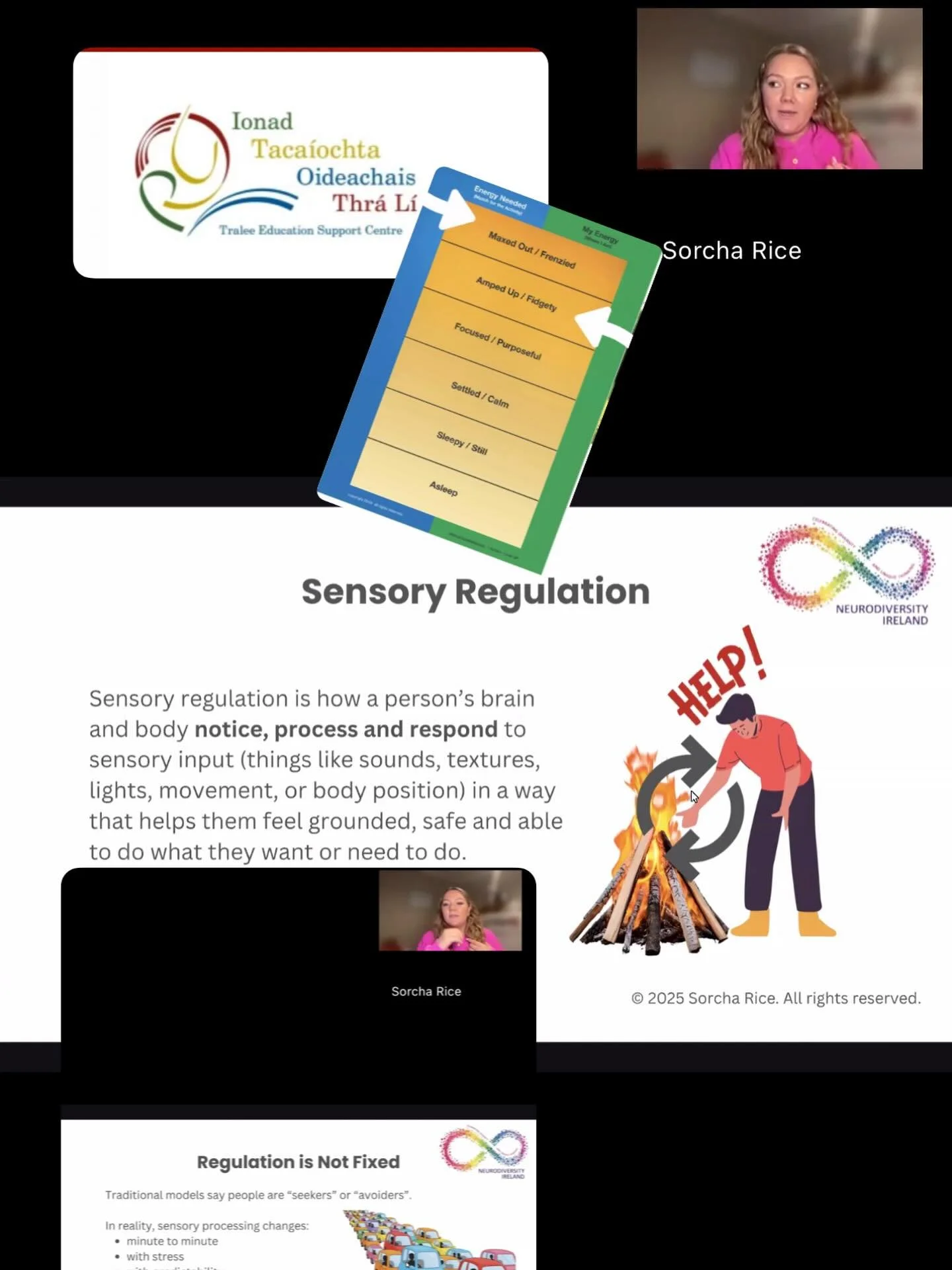 Sorcha Rice OT is currently giving 1000 teachers information on spotting early signs of dysregulation and advice on how to best support in the classroom. #edchatie #neurodivergent #neurodiversity
