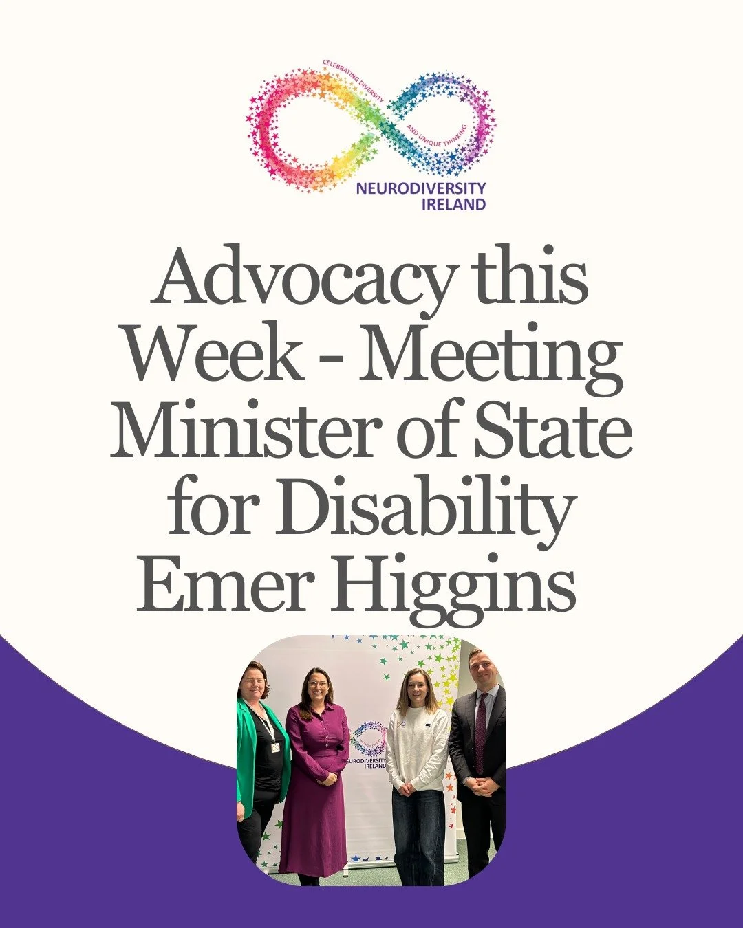 💡This week we welcomed Minister of State for Disability @emerhigginstd and @deptcde to our Sensory Centre, to see the progress on our fit out. We shared our vision for alternative disability services for children.

📊 We shared our concerns about th