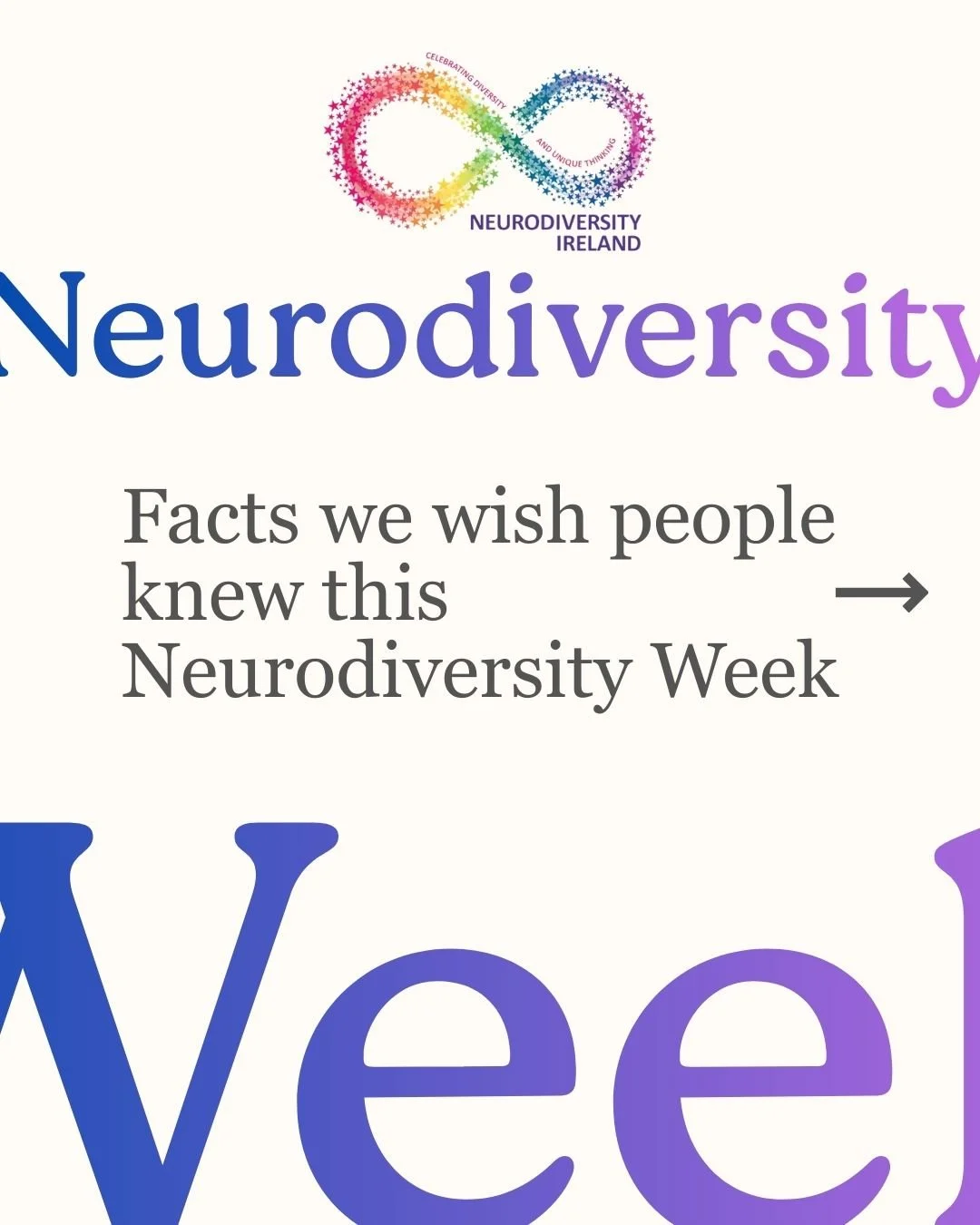 Being neurodivergent lasts forever, not just for one week. 

This Neurodiversity Week we ask everyone to listen to our lived experiences and advocate for change with us. 

#neurodiversity
#neurodiversityweek
#children 
#edchatie
#inclusion
