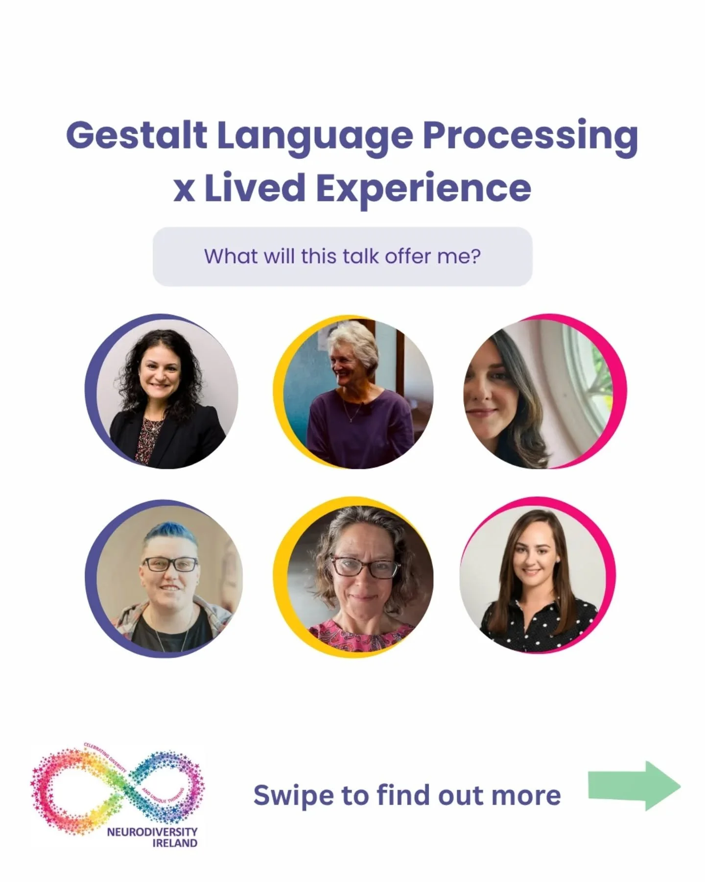 Gestalt Language Processing (GLP) in the real world! 

This talk aims to bring GLP theory to life! 

Building on the research, we talk directly to Dual Processors about echolalia and how/why they use Gestalts to communicate. 

Delivering a holistic p