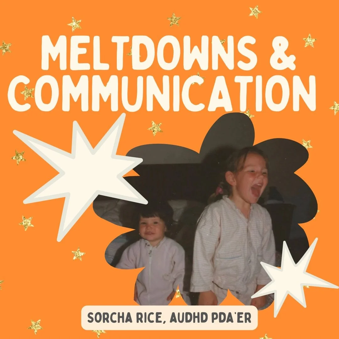 Questions during meltdown can feel like more and more pressure being added onto an already overloaded nervous system.

As an AuDHD PDAer, this is the closest way I can explain what meltdown communication actually feels like from the inside.

Sometime