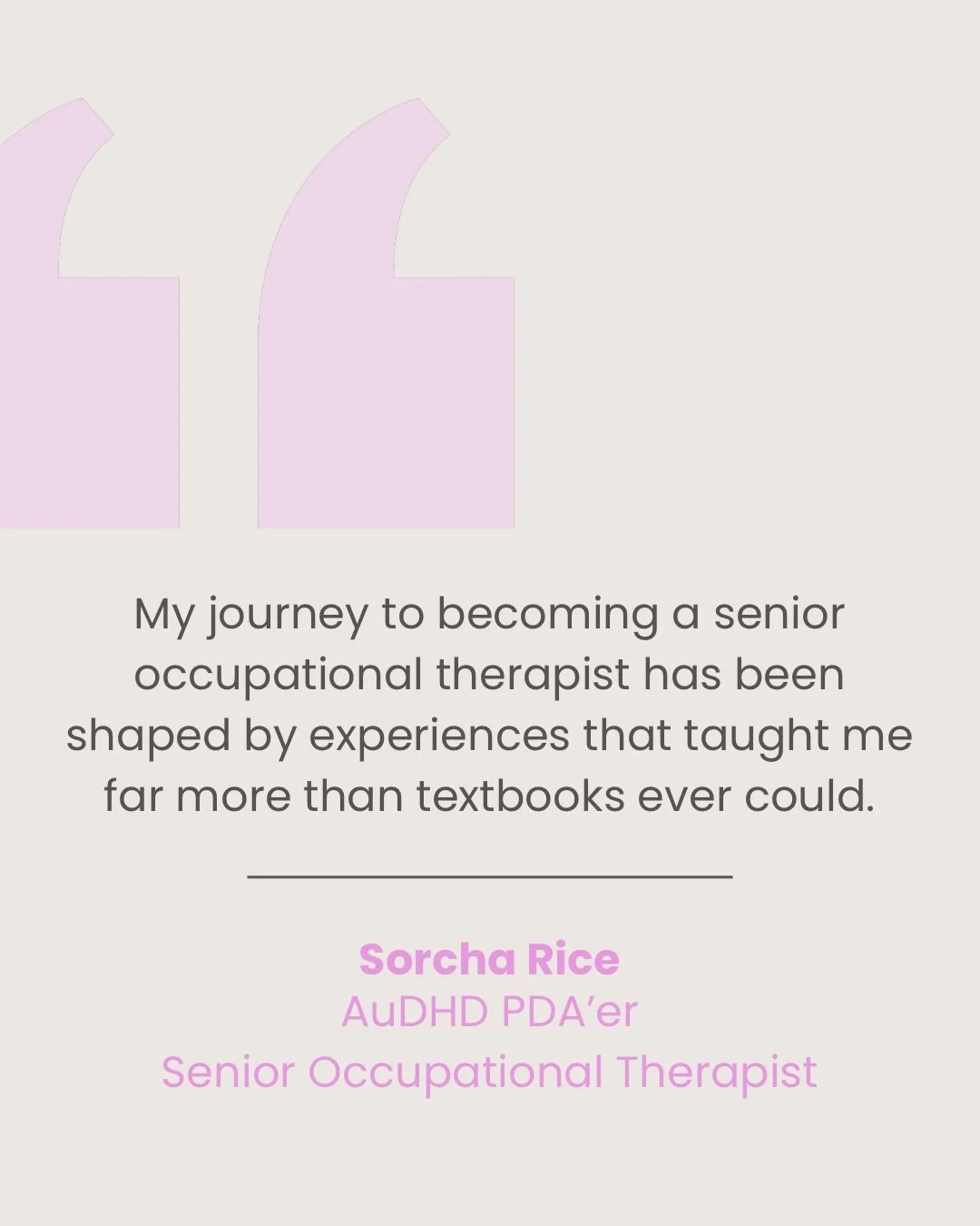 Every job I&rsquo;ve had before becoming a senior occupational therapist shaped the person and therapist I am today.

From volunteering with the homeless population in Florida, to working in a busy ER, to supporting children with additional needs, to