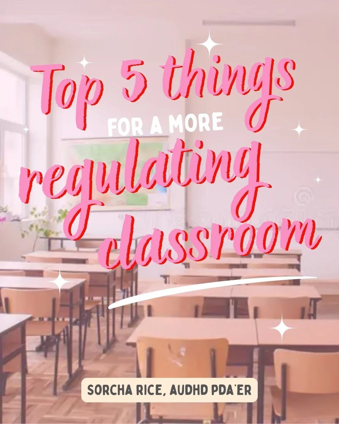 I think people massively underestimate how dysregulating classrooms can actually feel for some nervous systems.

Visual clutter, sitting still for hours, fluorescent lighting, nowhere to move, nowhere to hide, constant sensory input.

A lot of childr