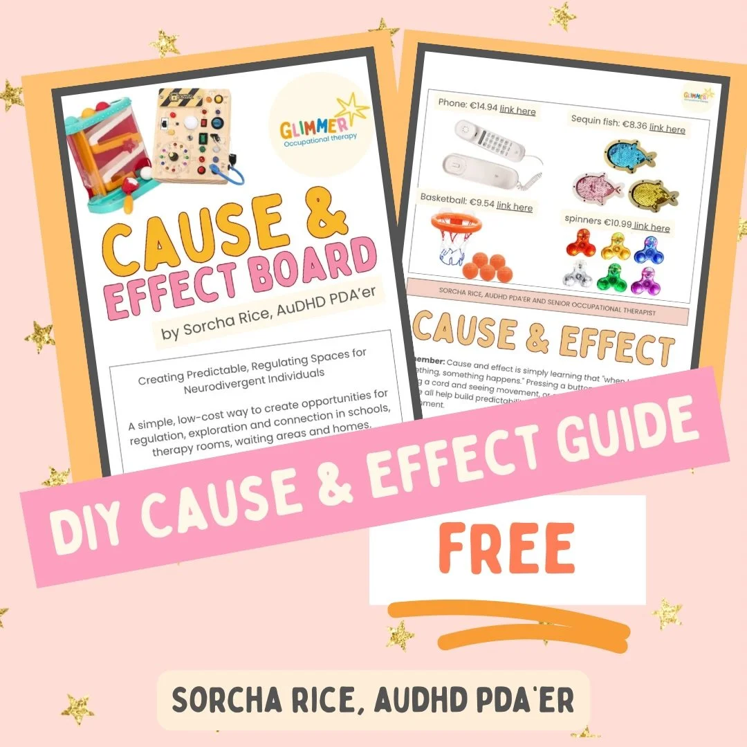 ✨ Create a simple, low-cost cause &amp; effect board that supports regulation, predictability, and exploration for neurodivergent children.

Comment &ldquo;DIY&rdquo; below and I&rsquo;ll send you the FREE guide! 💛

#NeurodiversityAffirming #Occupat
