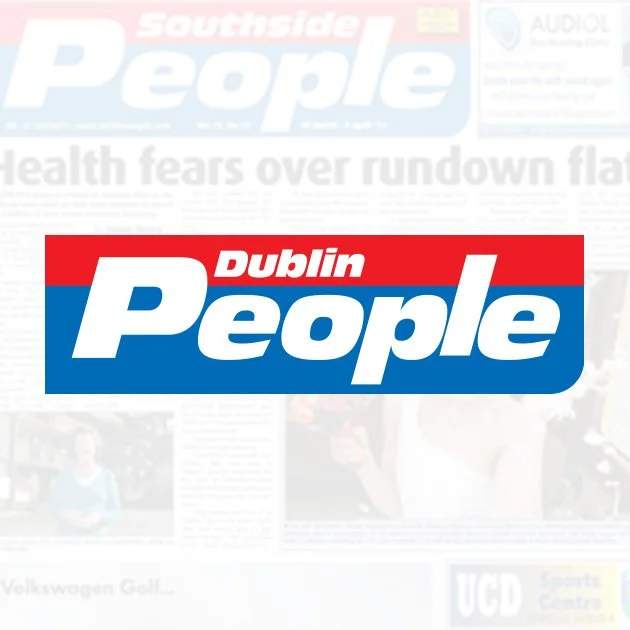 Cover of Dublin People newspaper with a red, white, and blue logo reading 'Dublin People'