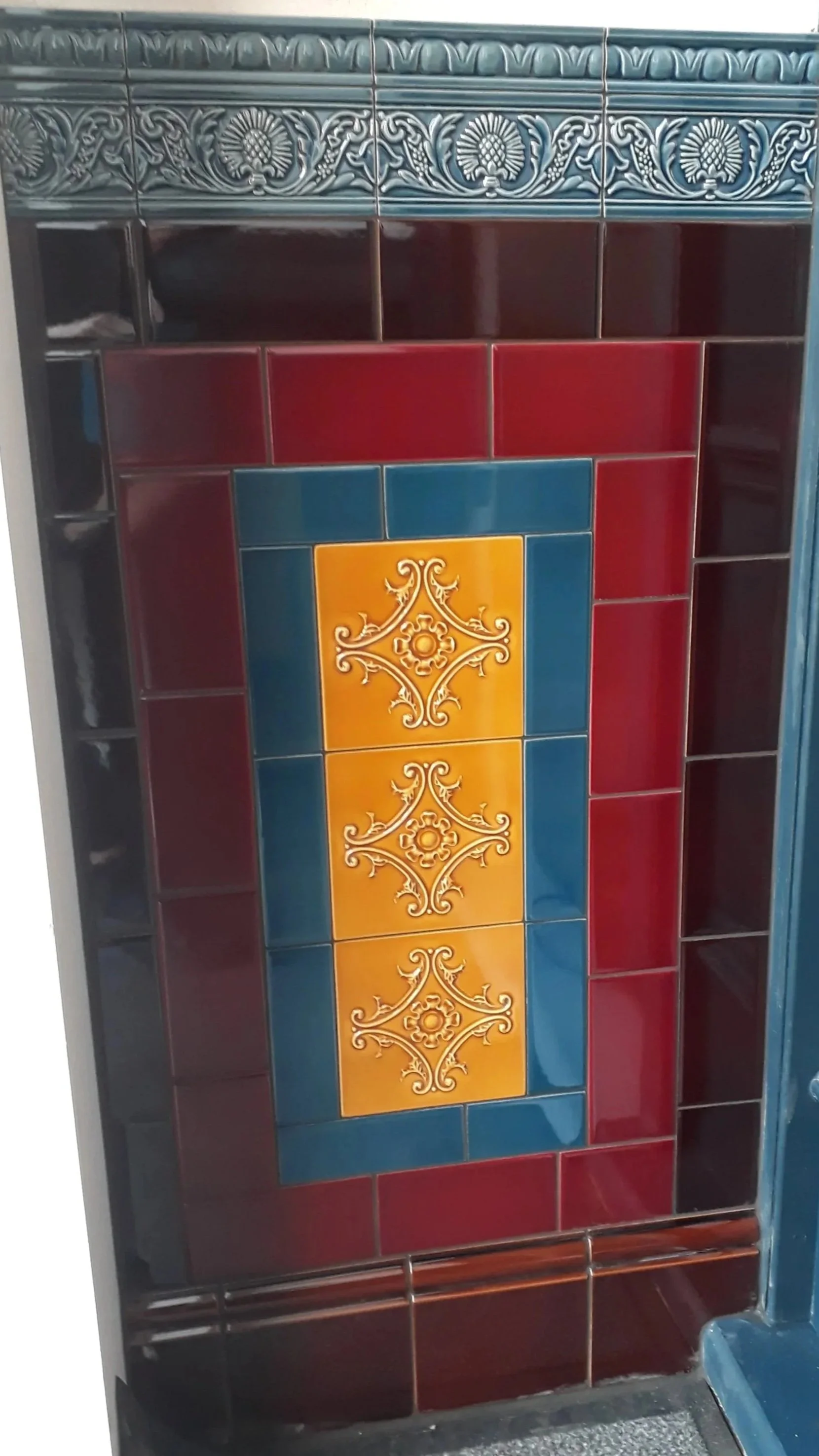 New dado installation done in replica tiles, designed and laid by Palace Victorian