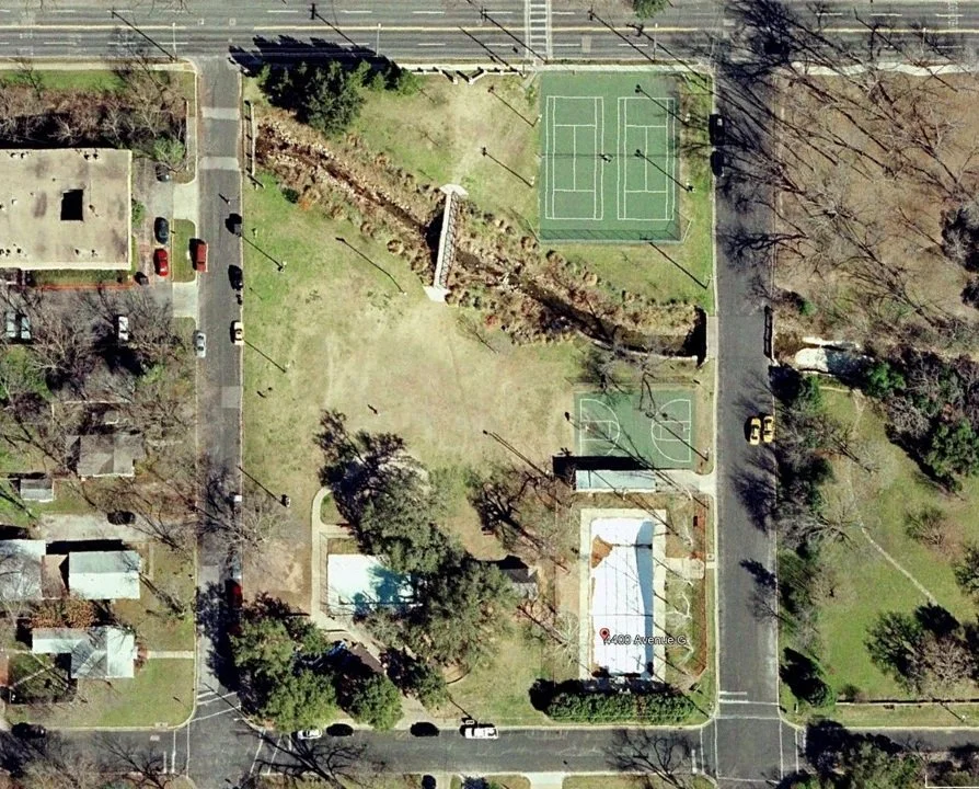 Aerial view of Shipe Park from 2003