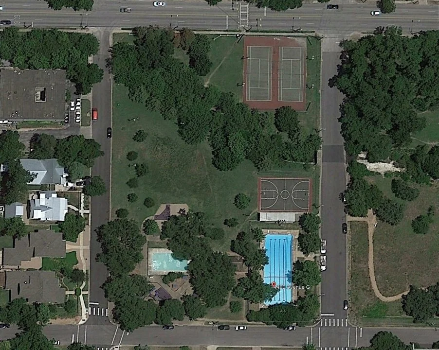 Aerial view of Shipe Park from 2015