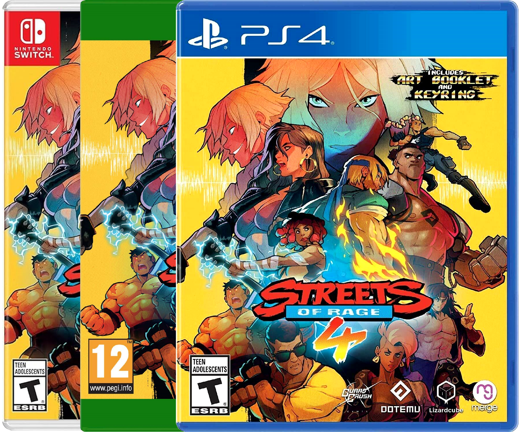 Streets of Rage 4 cover (PS4, Xbox One, and Nintendo Switch)