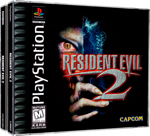 RE 2 PlayStation front cover (1998)