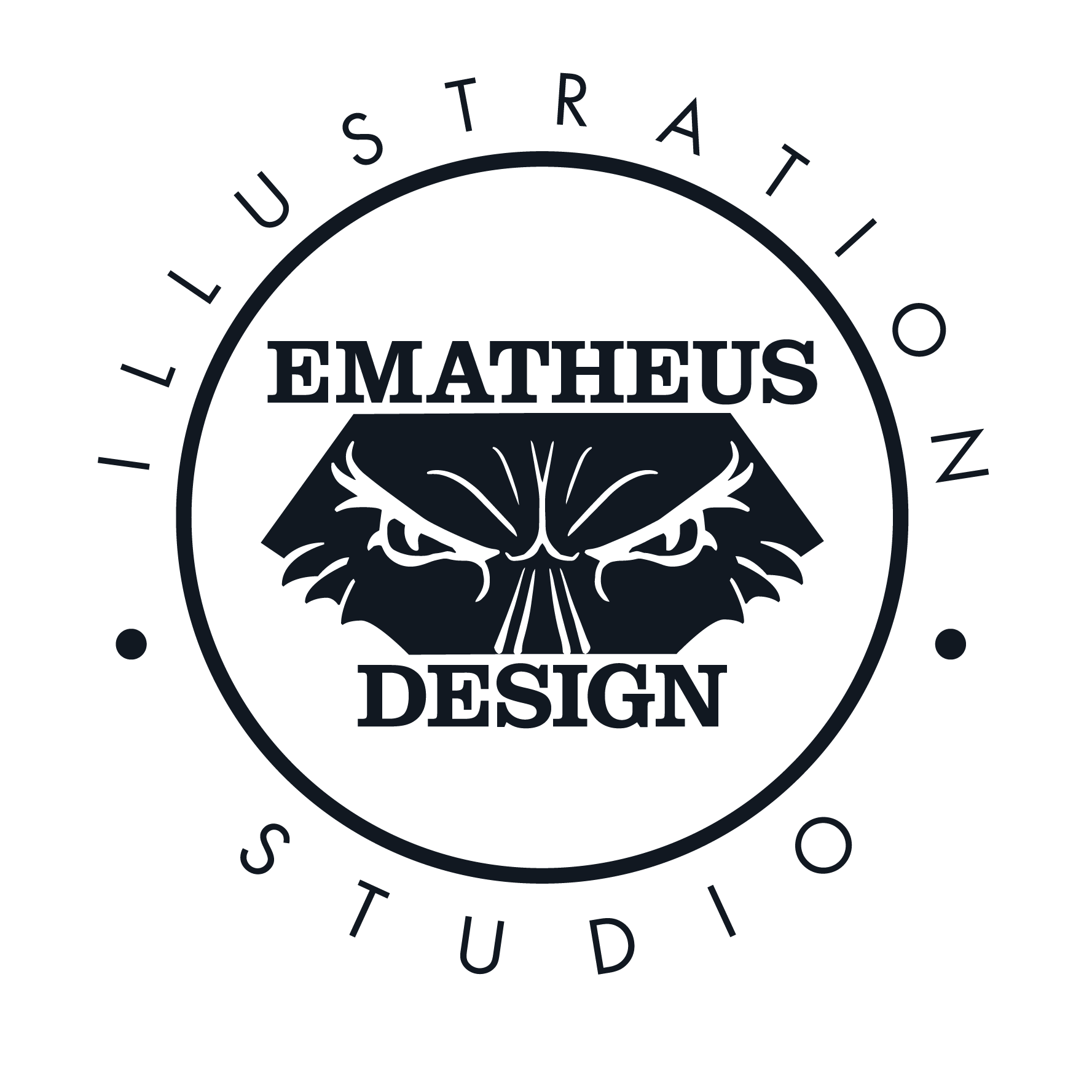 Circular seal logo depicting a fox face