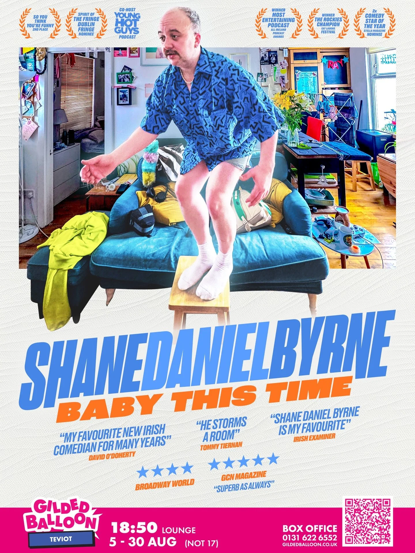 👶𝐁𝐚𝐛𝐲 𝐓𝐡𝐢𝐬 𝐓𝐢𝐦𝐞👶 

ON SALE NOW! 

🏴󠁧󠁢󠁳󠁣󠁴󠁿 Back to Edinburgh Fringe! 🎪 

🎈Every day at 18:50 in @gildedballoon on Bristo Square! 

Please come OR please recommend me to your pals 

Can&rsquo;t believe this is my 4th full run. I 