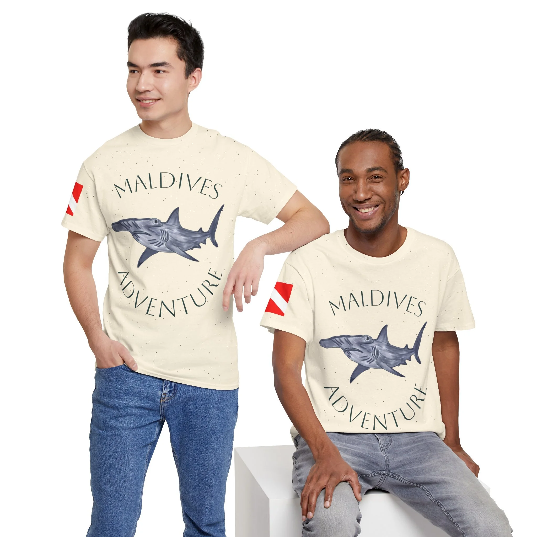 Shark Ocean Tee — Vintage Underwater Reef Graphic T-Shirt