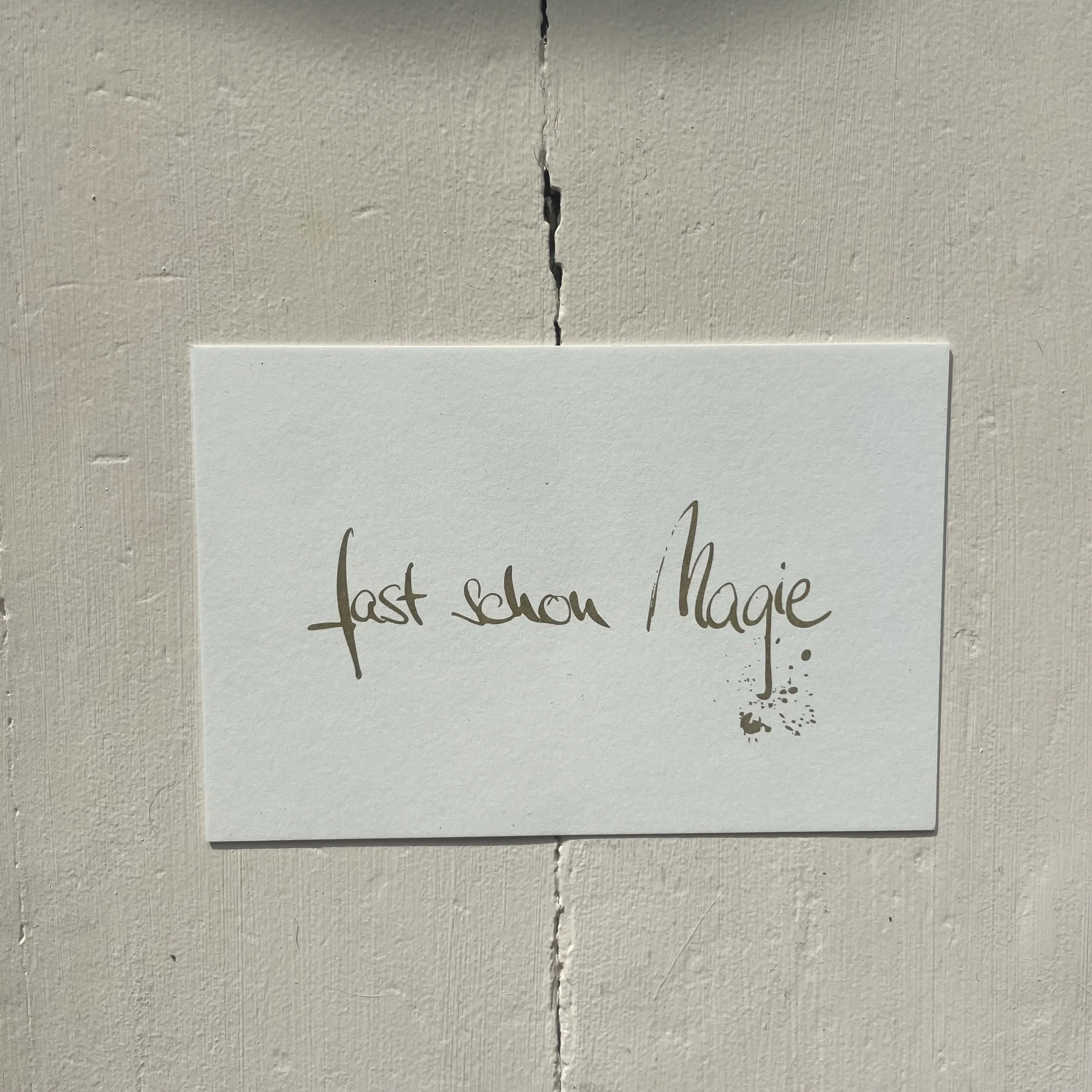 POSTKARTE | fast schon Magie